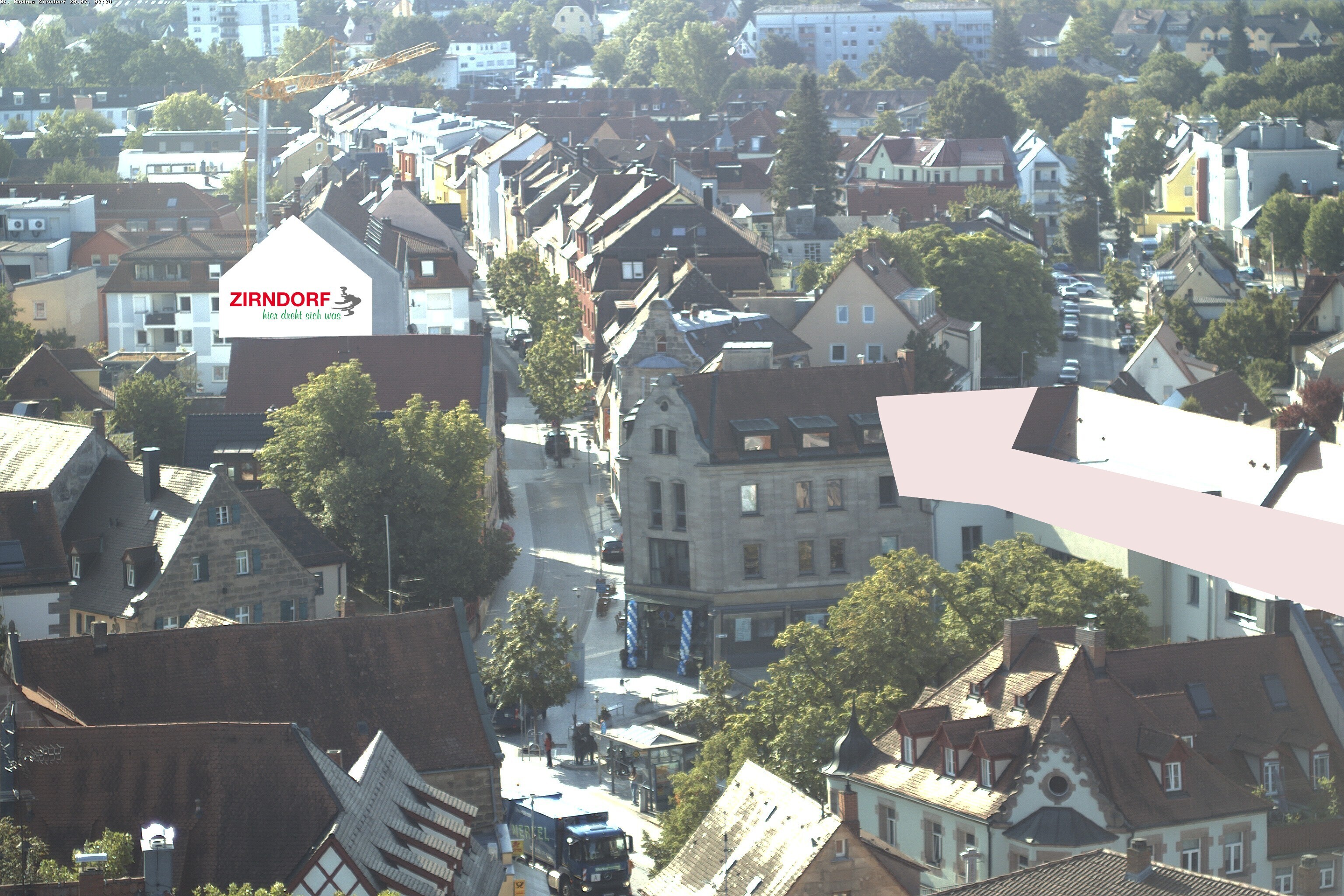 Archiv Foto Webcam Kirchturm Zirndorf