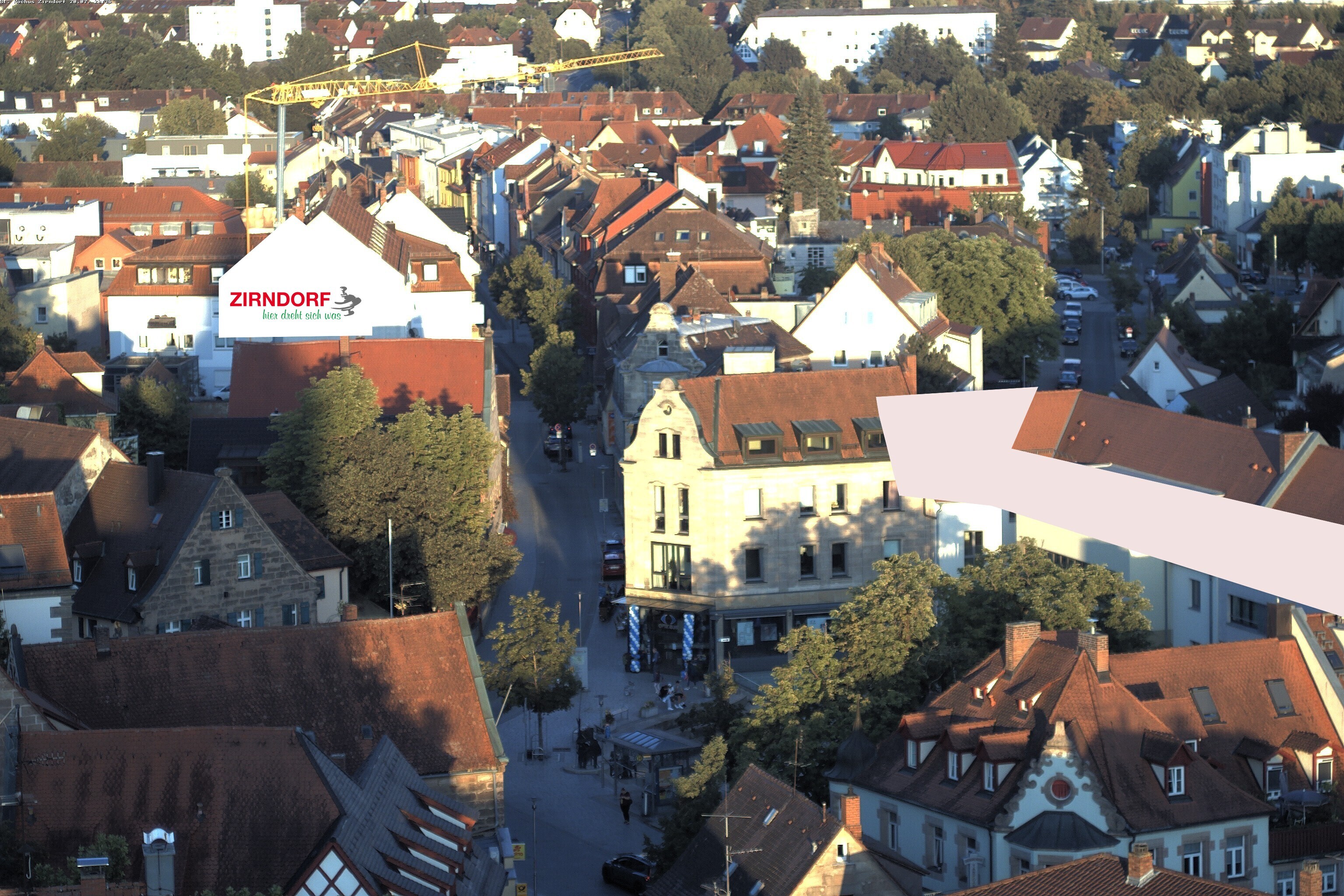 Archiv Foto Webcam Kirchturm Zirndorf