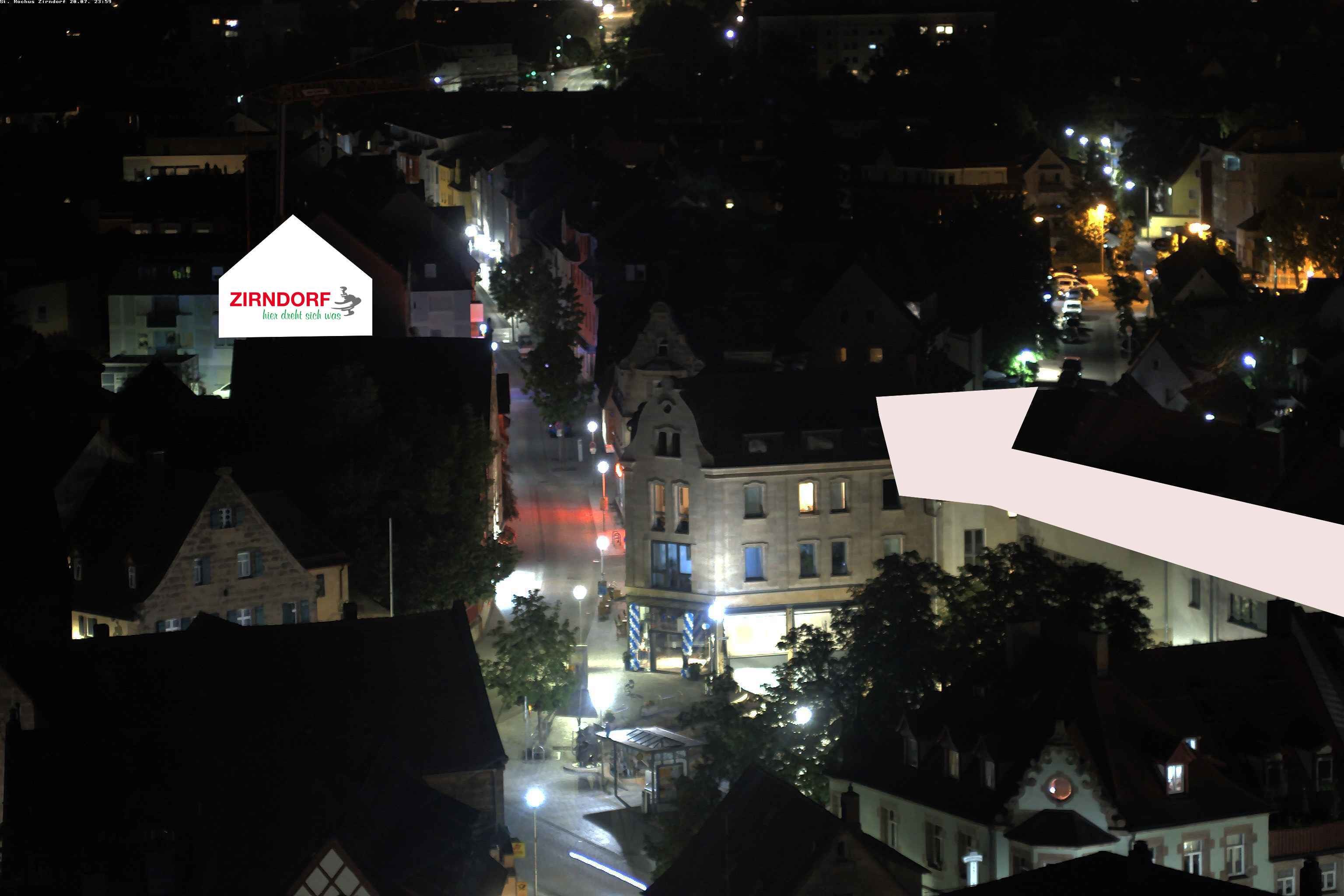 Archiv Foto Webcam Kirchturm Zirndorf