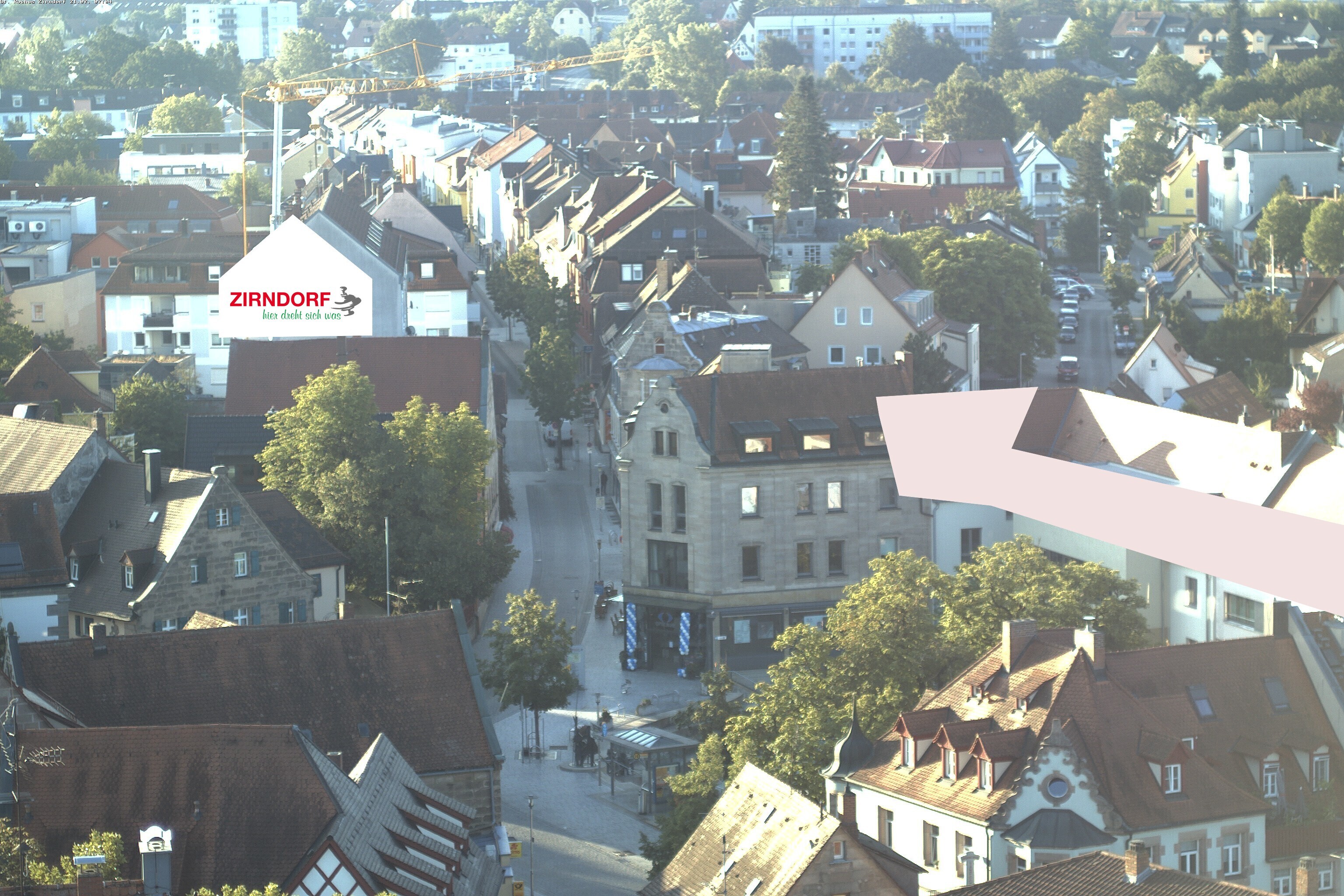 Archiv Foto Webcam Kirchturm Zirndorf