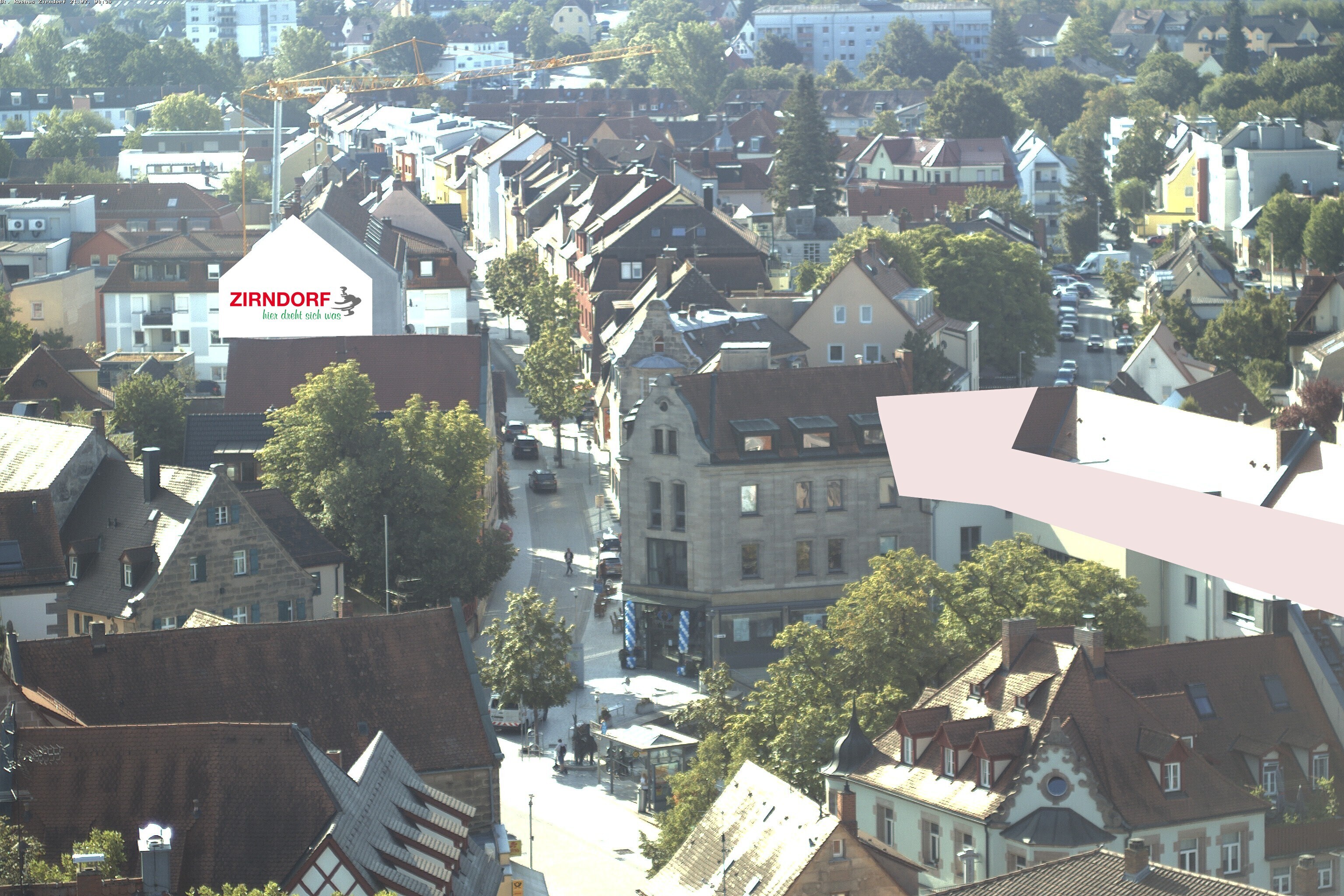 Archiv Foto Webcam Kirchturm Zirndorf