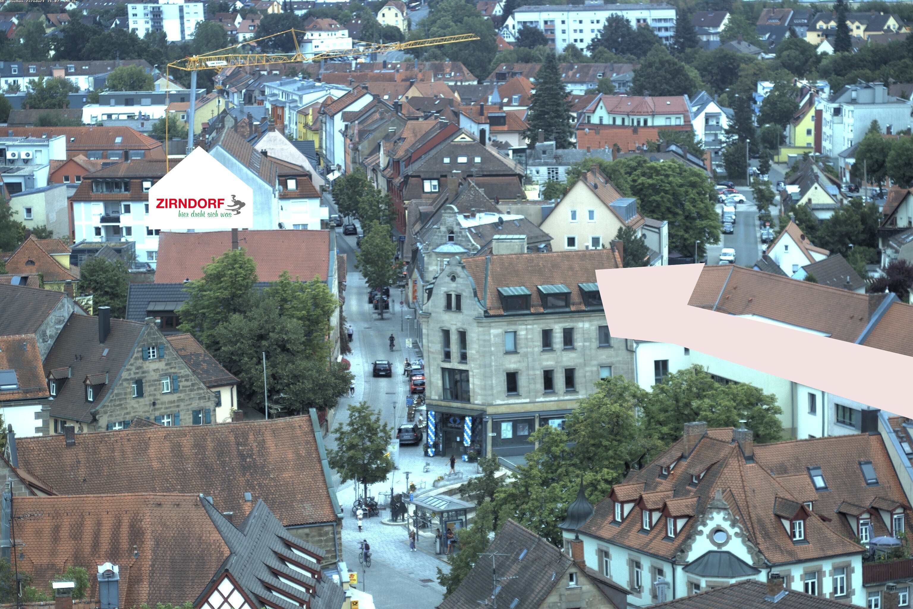 Archiv Foto Webcam Kirchturm Zirndorf
