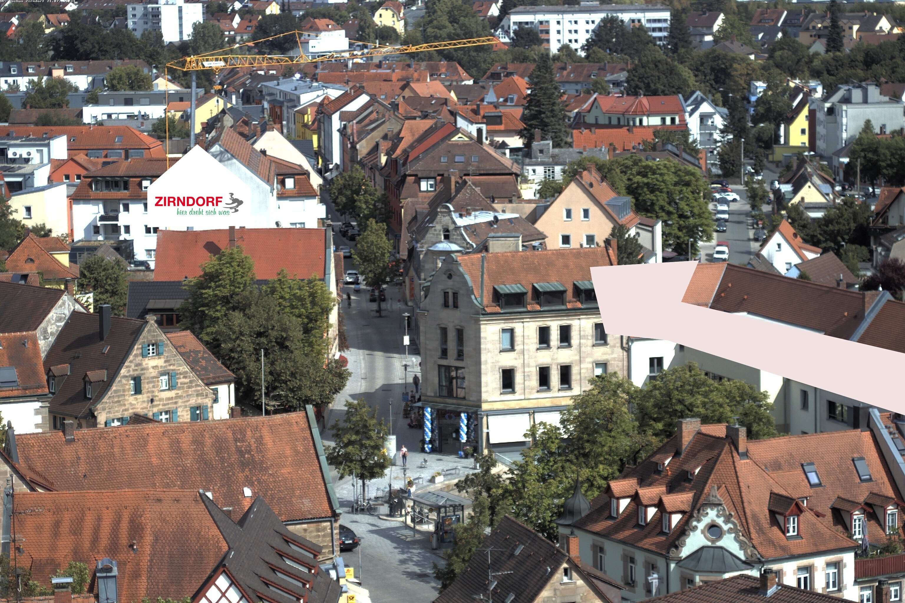 Archiv Foto Webcam Kirchturm Zirndorf
