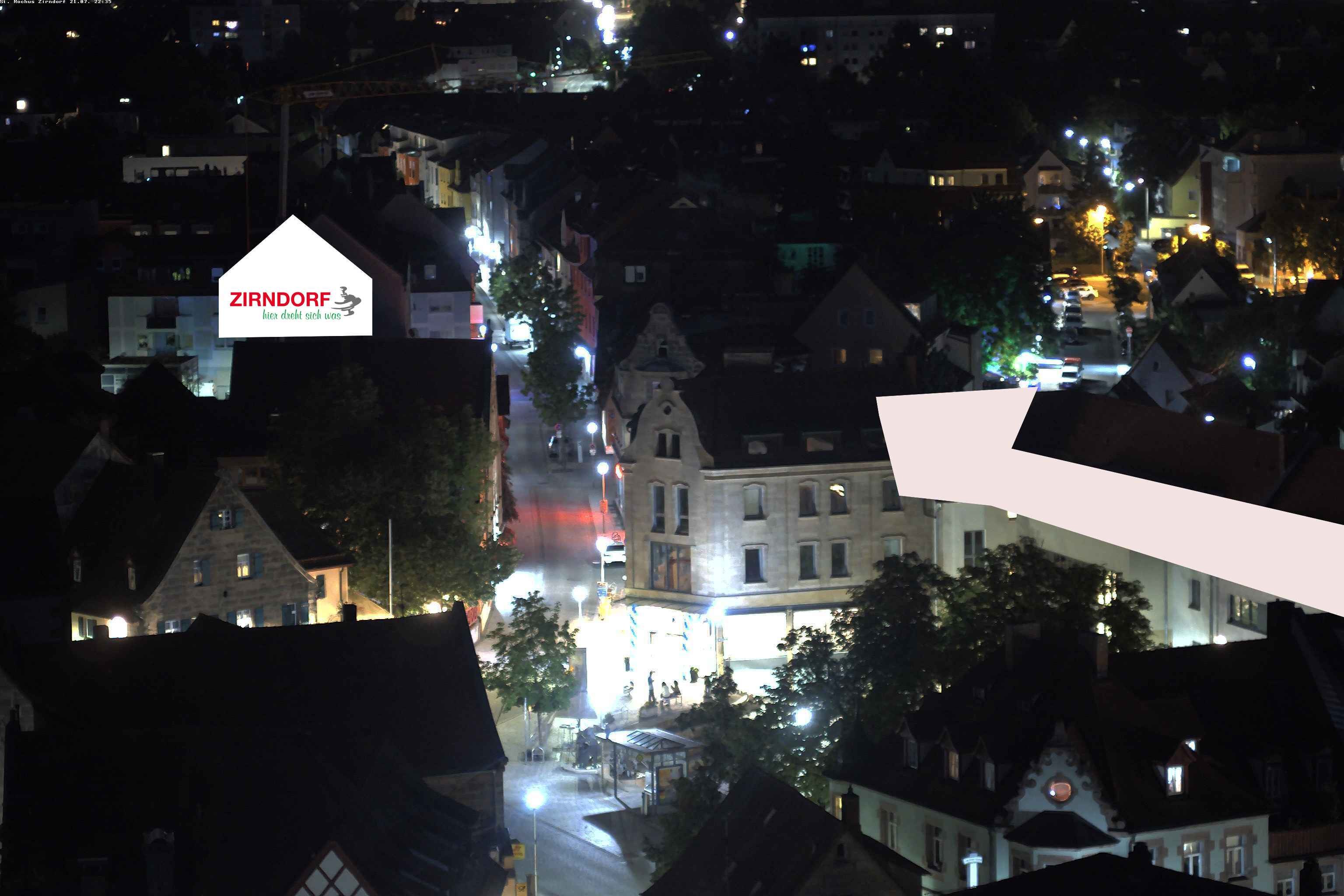 Archiv Foto Webcam Kirchturm Zirndorf