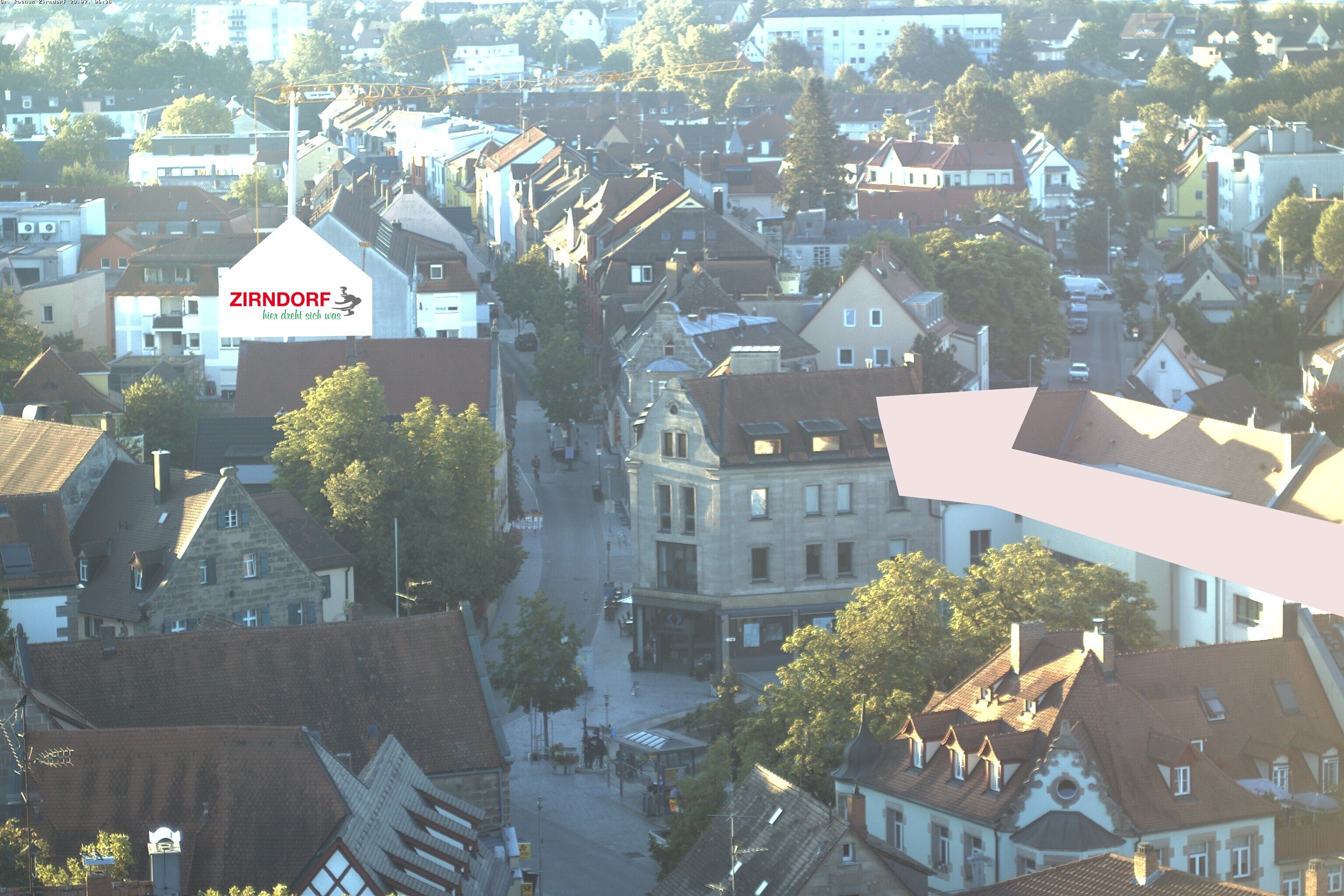 Archiv Foto Webcam Kirchturm Zirndorf