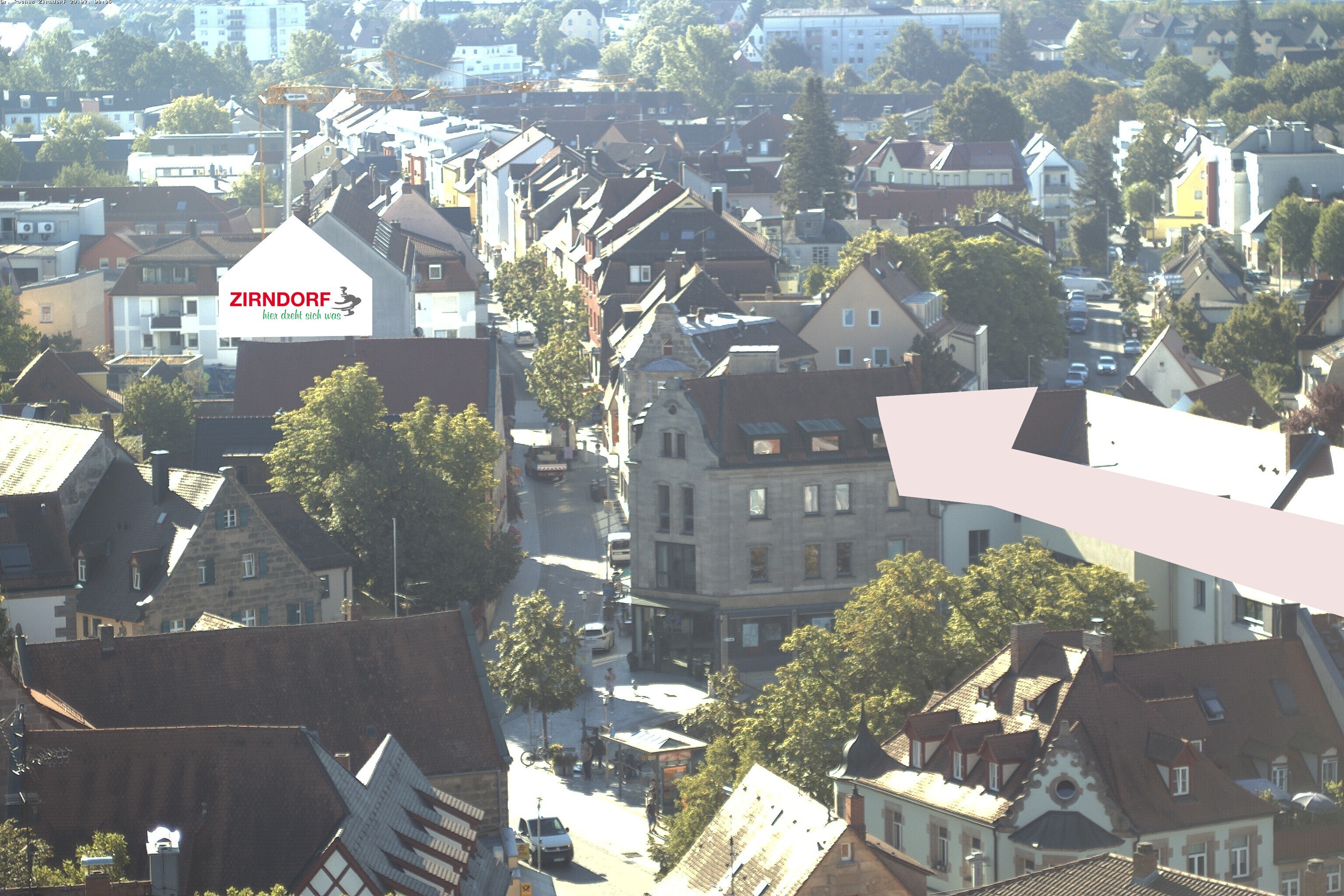 Archiv Foto Webcam Kirchturm Zirndorf