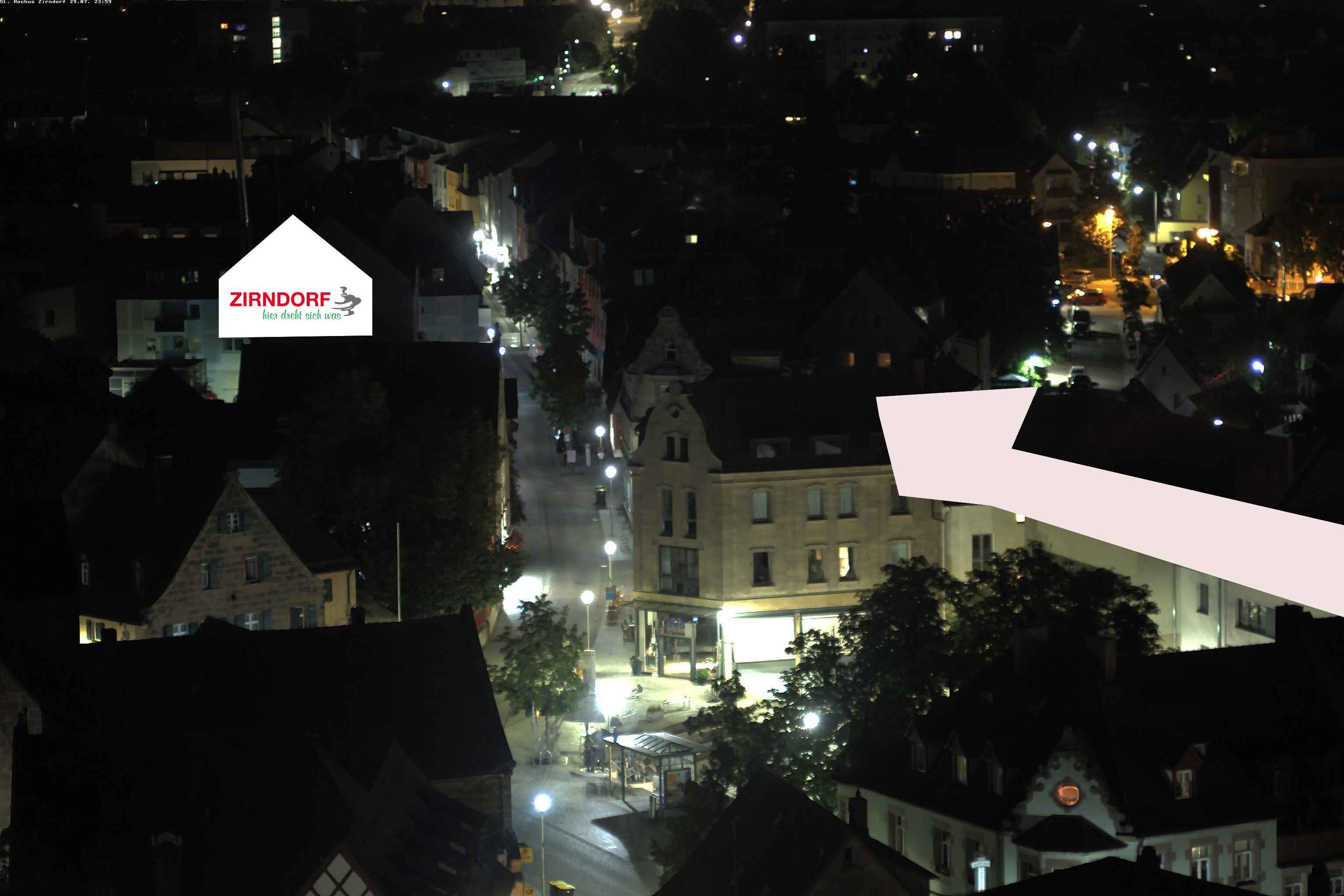 Archiv Foto Webcam Kirchturm Zirndorf