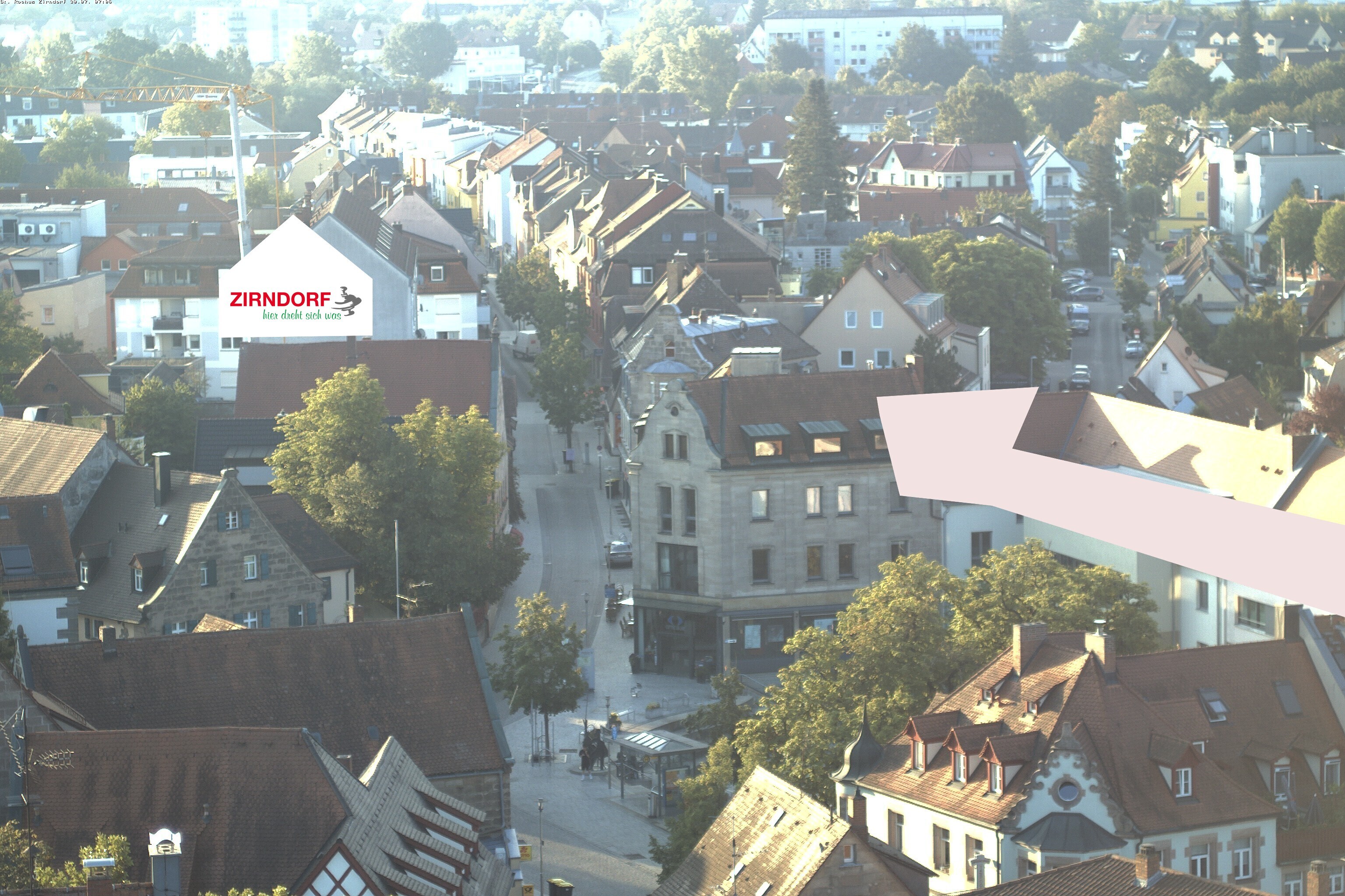 Archiv Foto Webcam Kirchturm Zirndorf