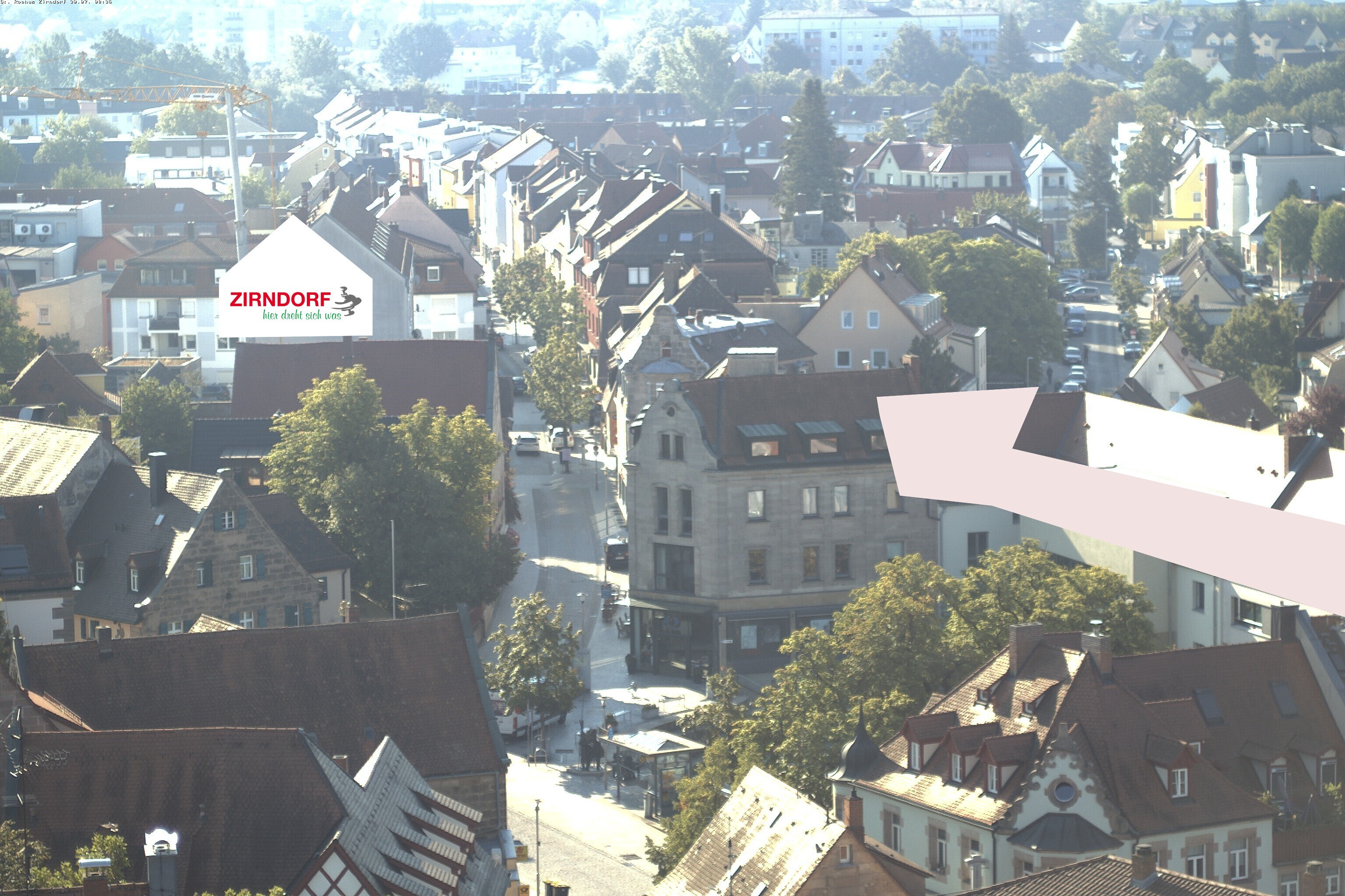 Archiv Foto Webcam Kirchturm Zirndorf