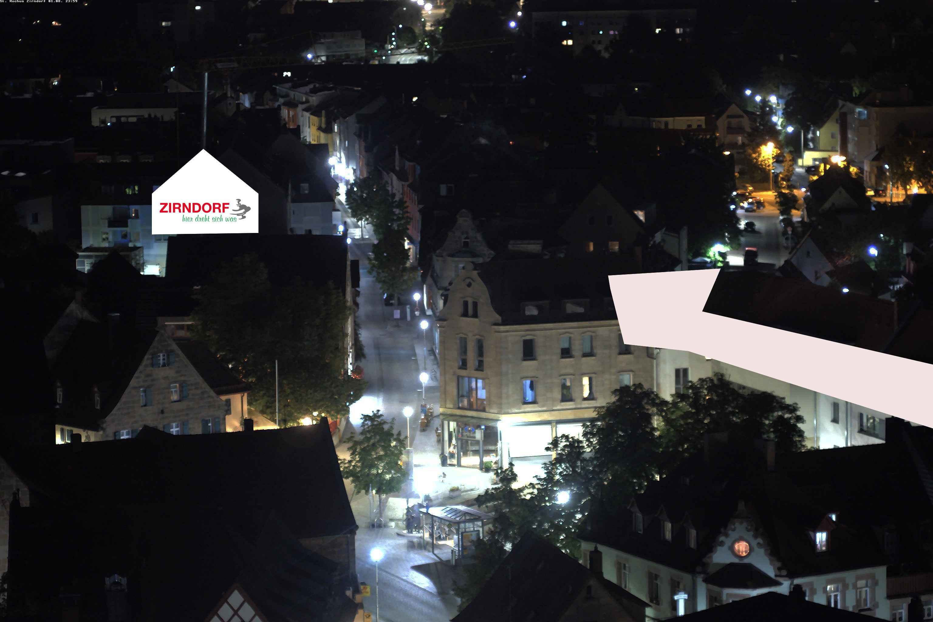 Archiv Foto Webcam Kirchturm Zirndorf
