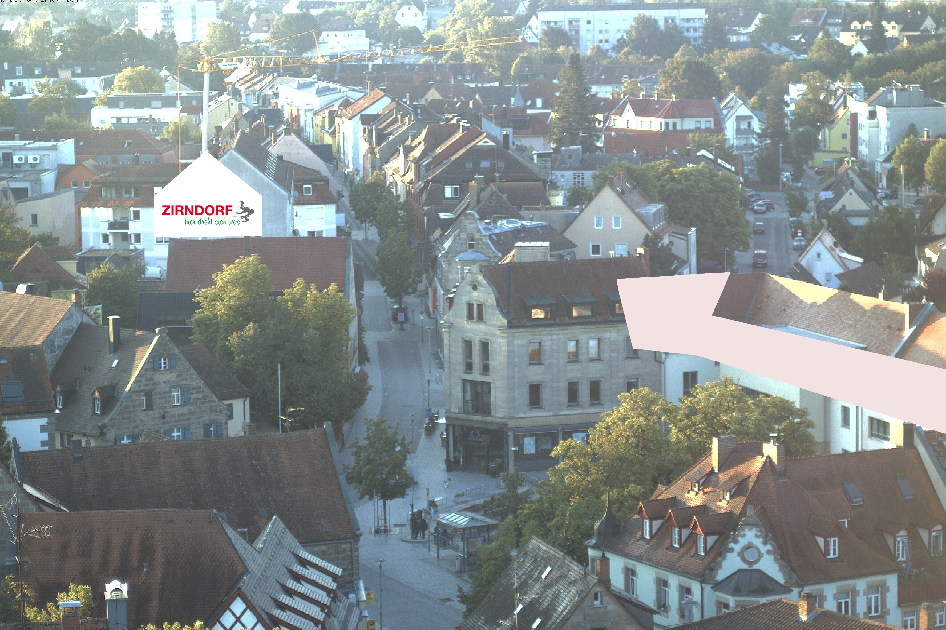 Archiv Foto Webcam Kirchturm Zirndorf