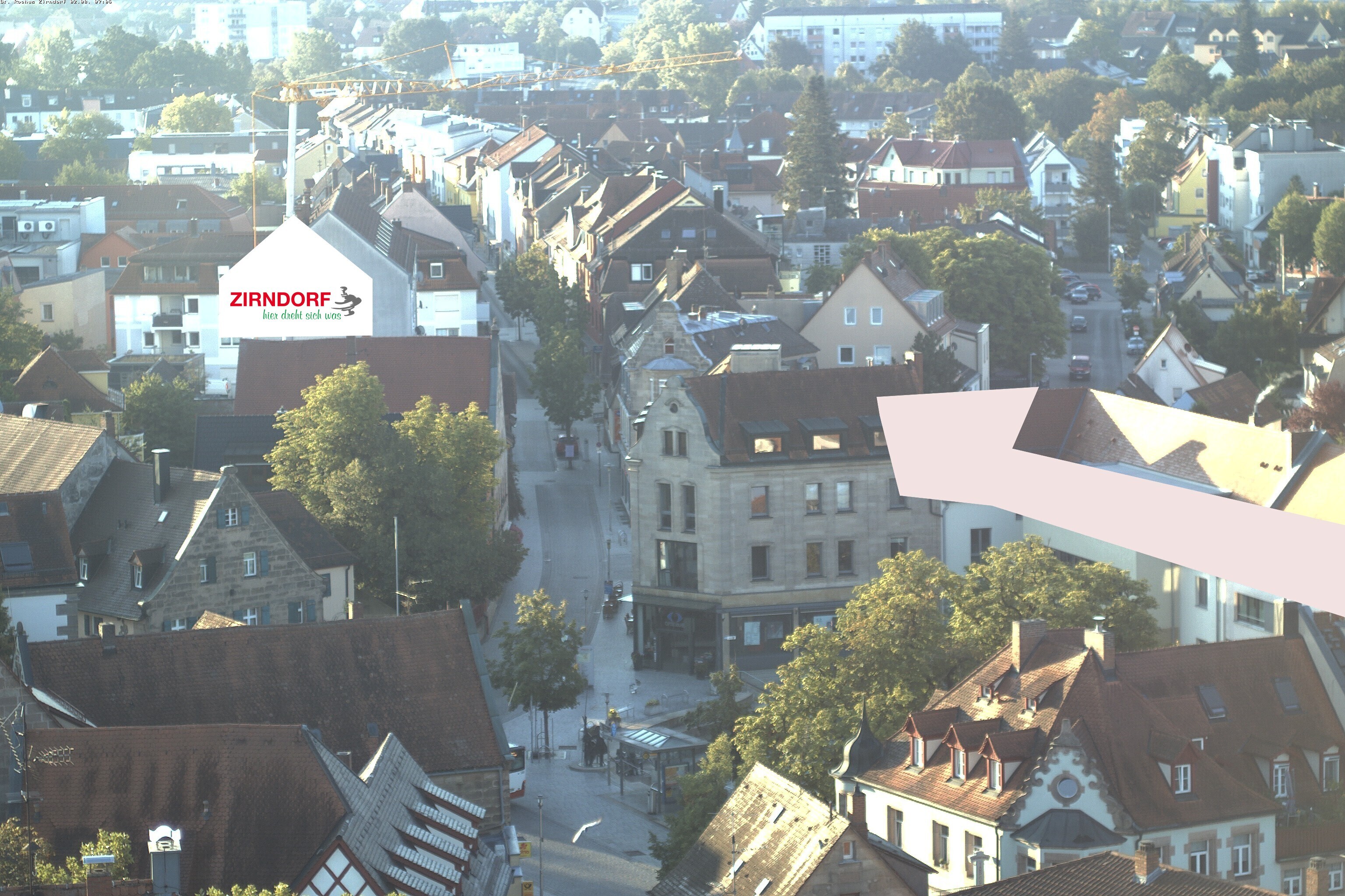 Archiv Foto Webcam Kirchturm Zirndorf