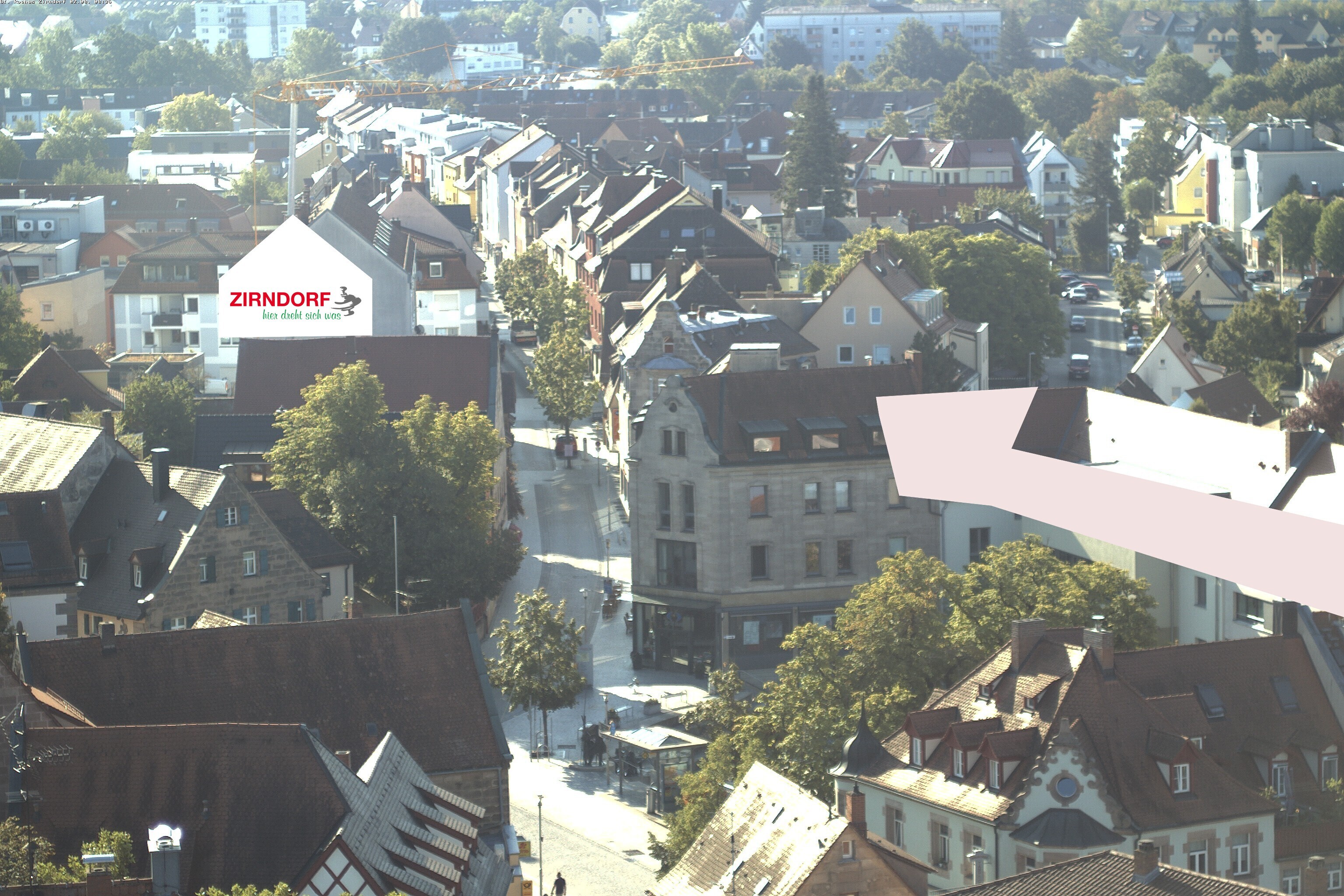 Archiv Foto Webcam Kirchturm Zirndorf