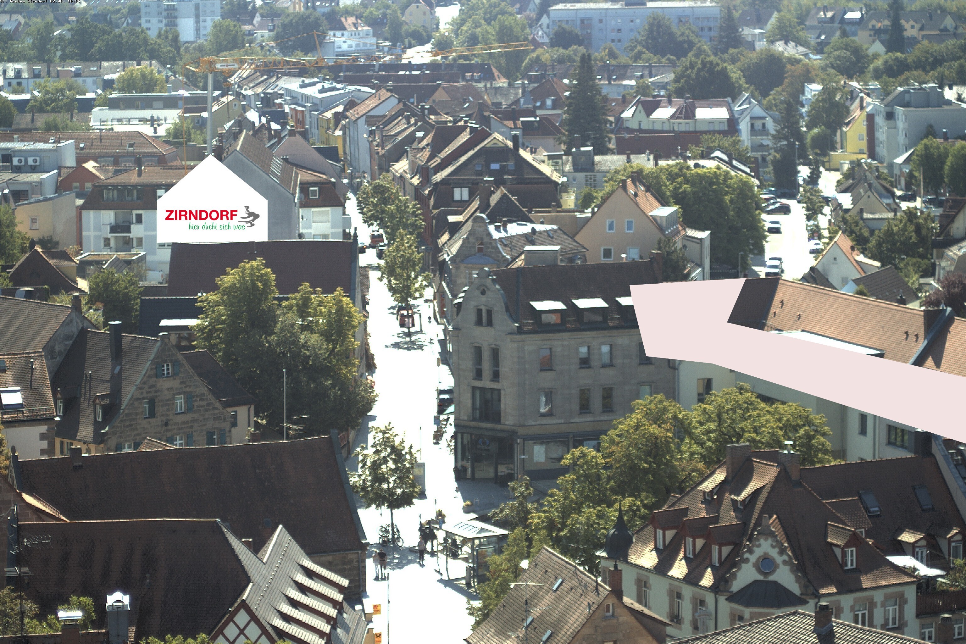 Archiv Foto Webcam Kirchturm Zirndorf