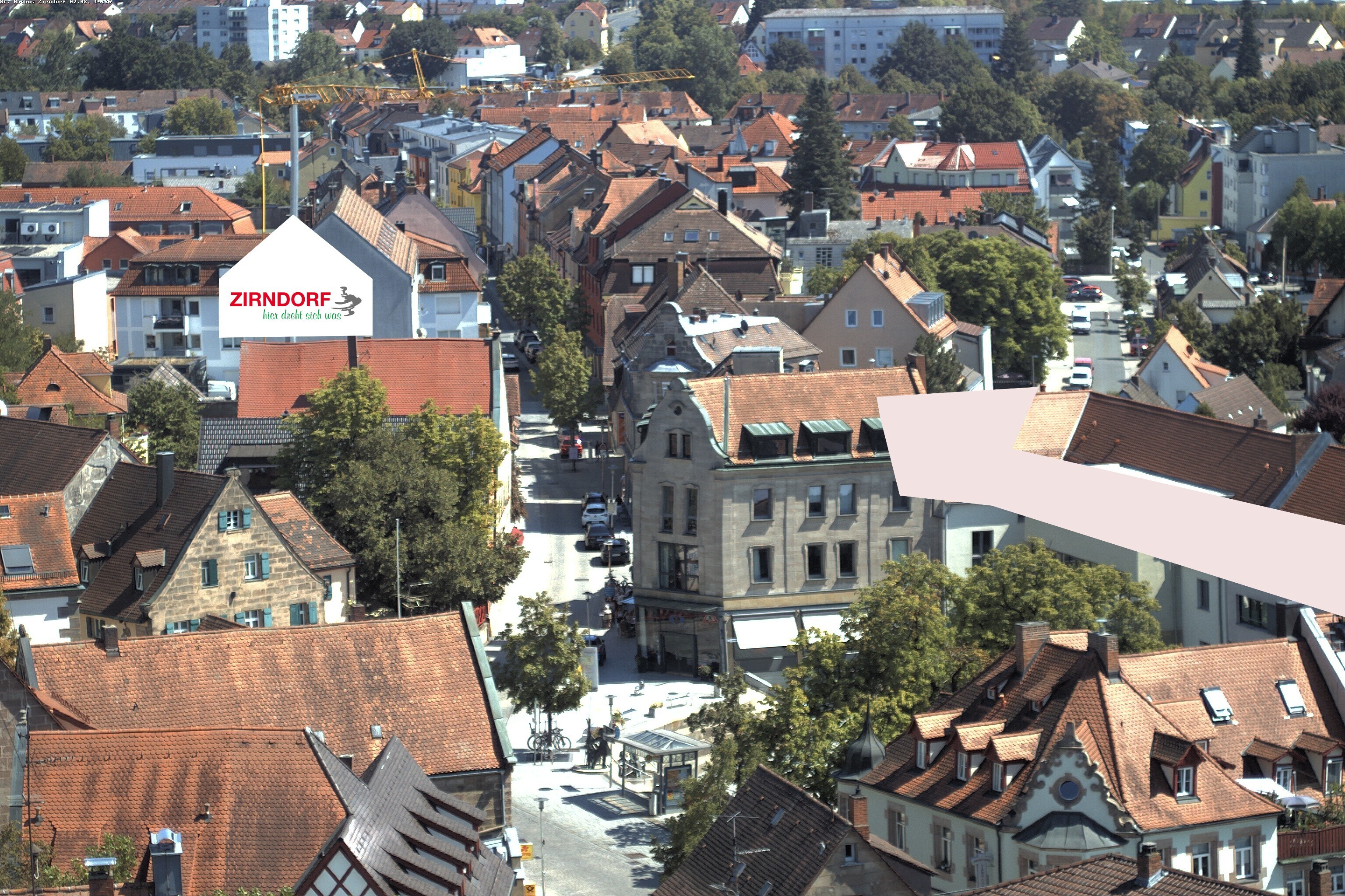 Archiv Foto Webcam Kirchturm Zirndorf