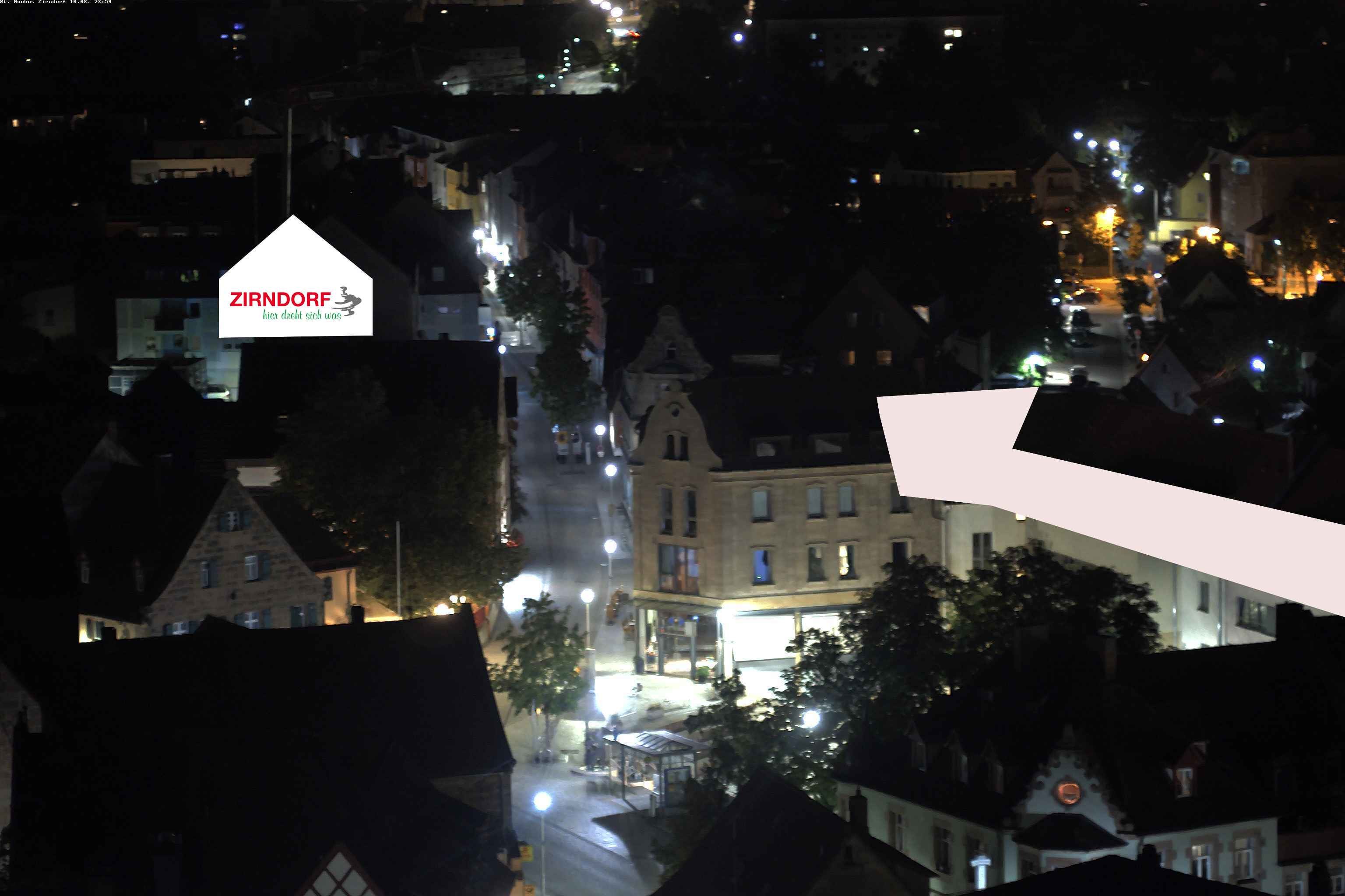 Archiv Foto Webcam Kirchturm Zirndorf