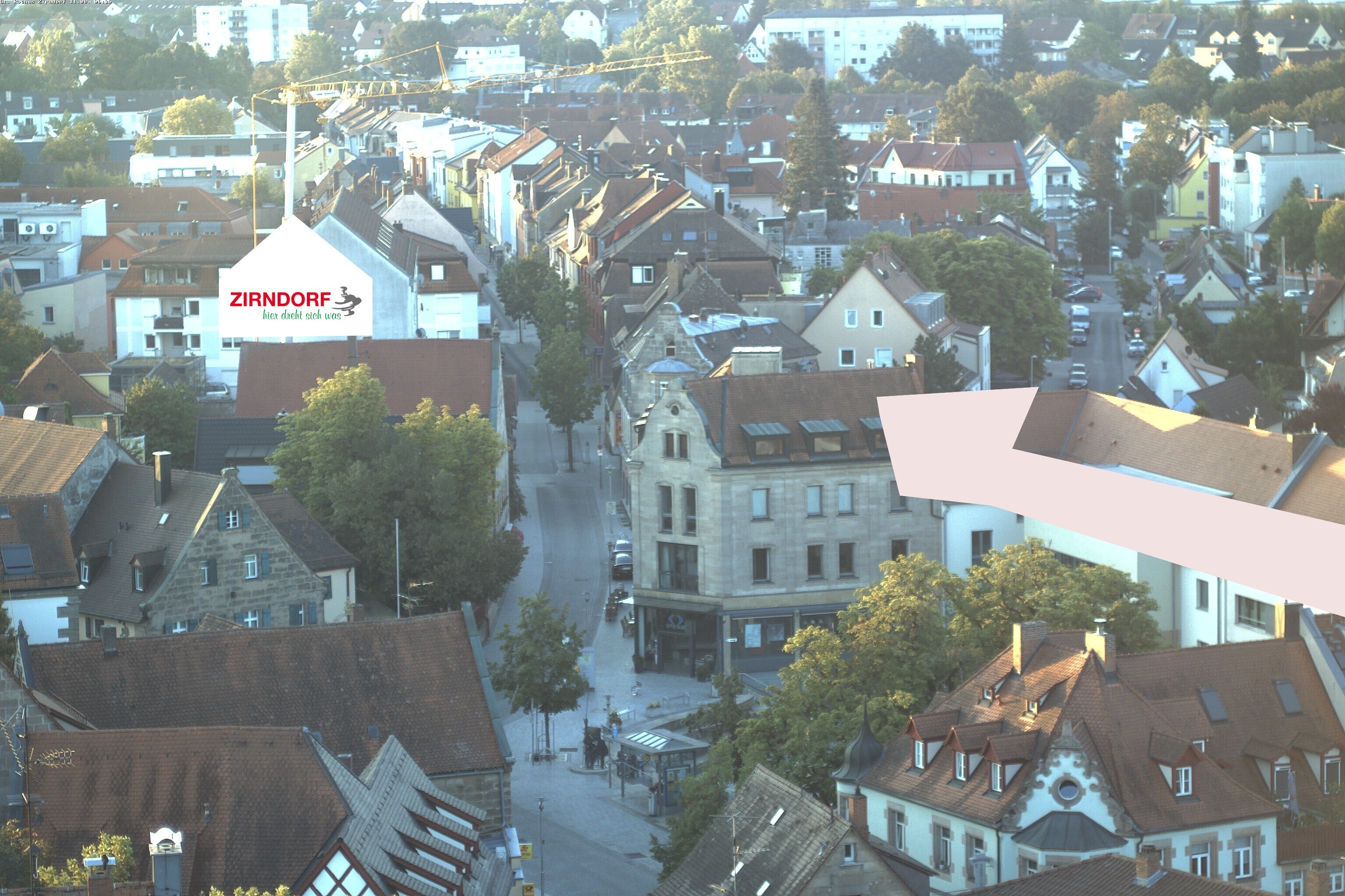 Archiv Foto Webcam Kirchturm Zirndorf