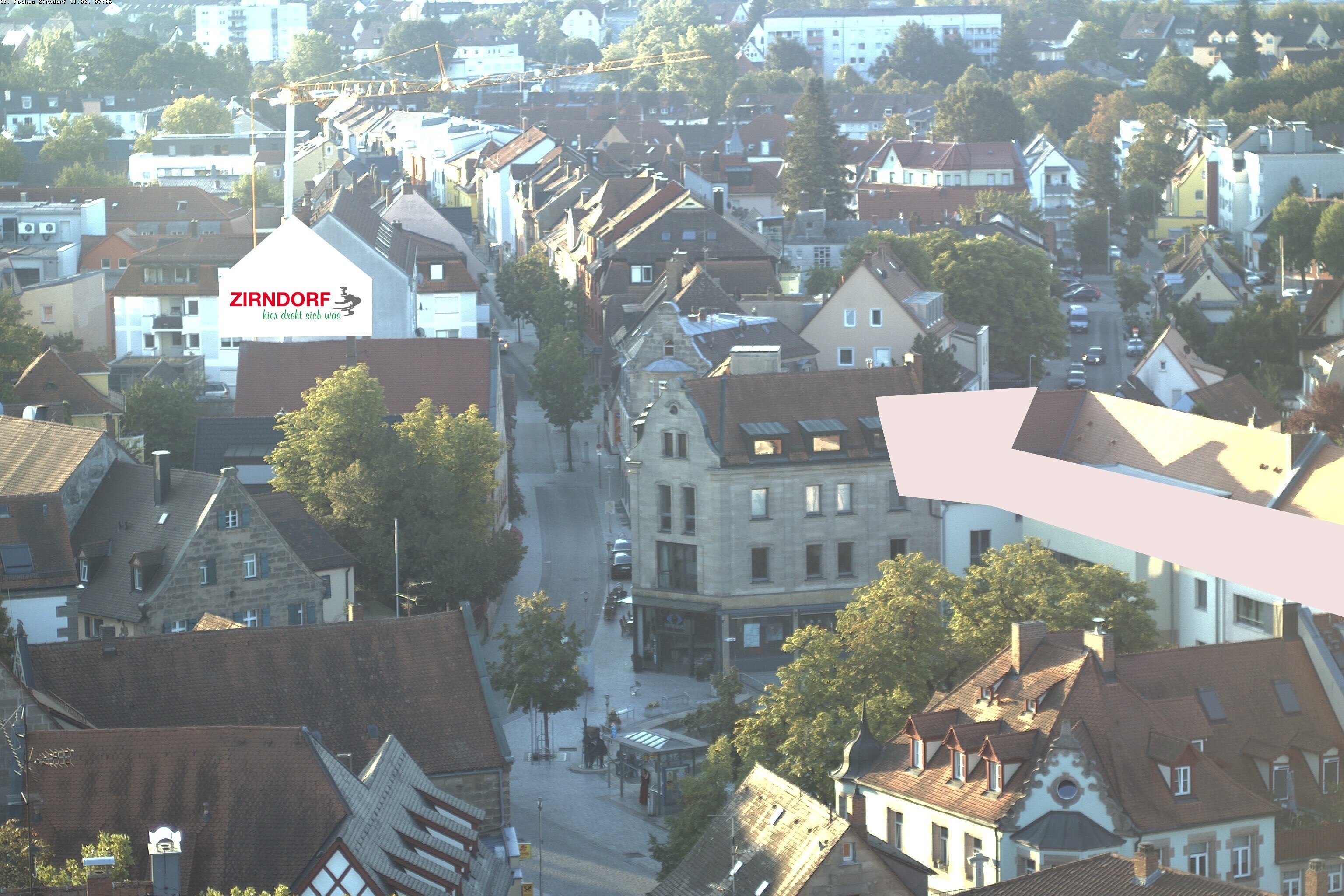 Archiv Foto Webcam Kirchturm Zirndorf