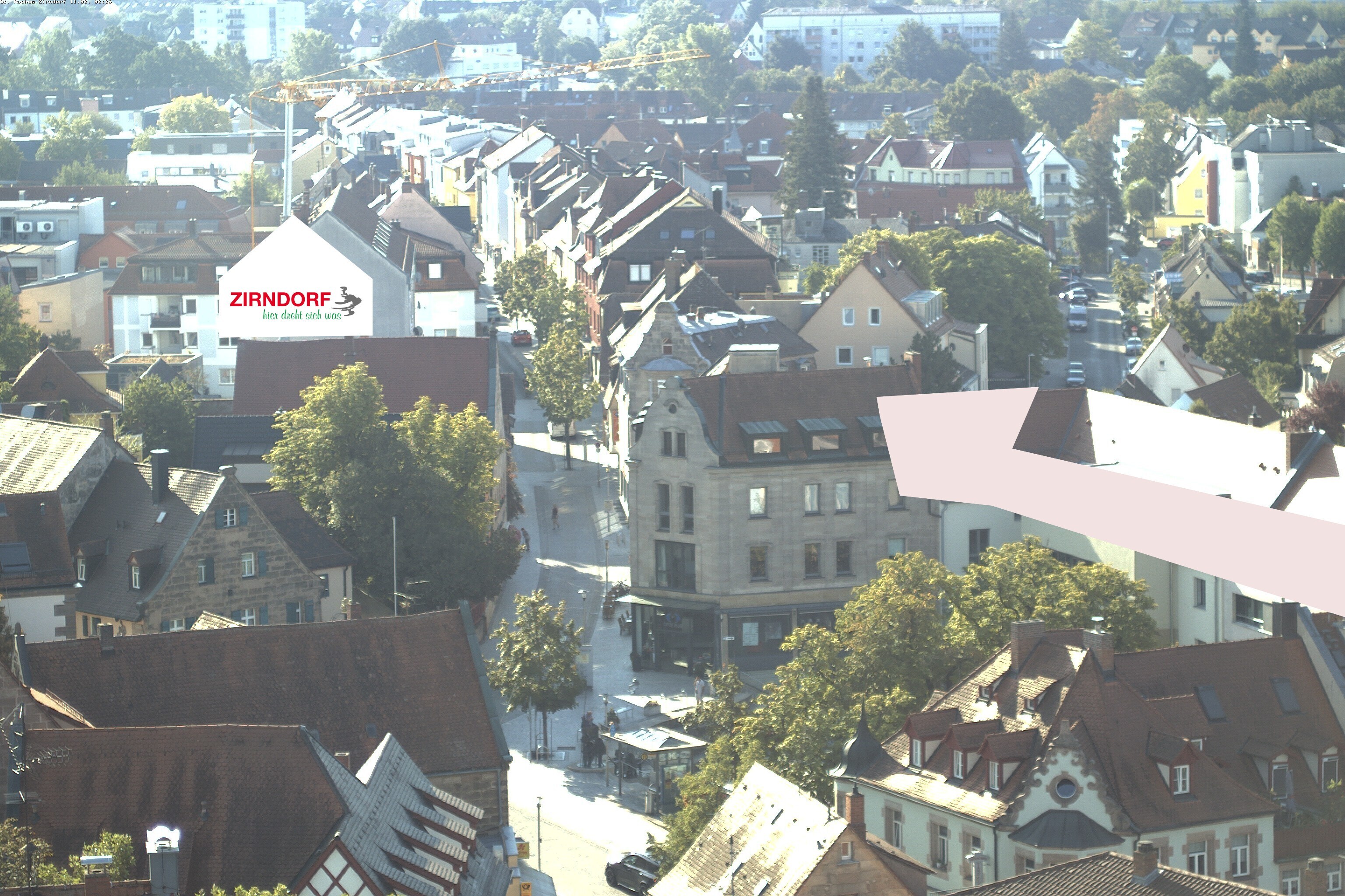 Archiv Foto Webcam Kirchturm Zirndorf