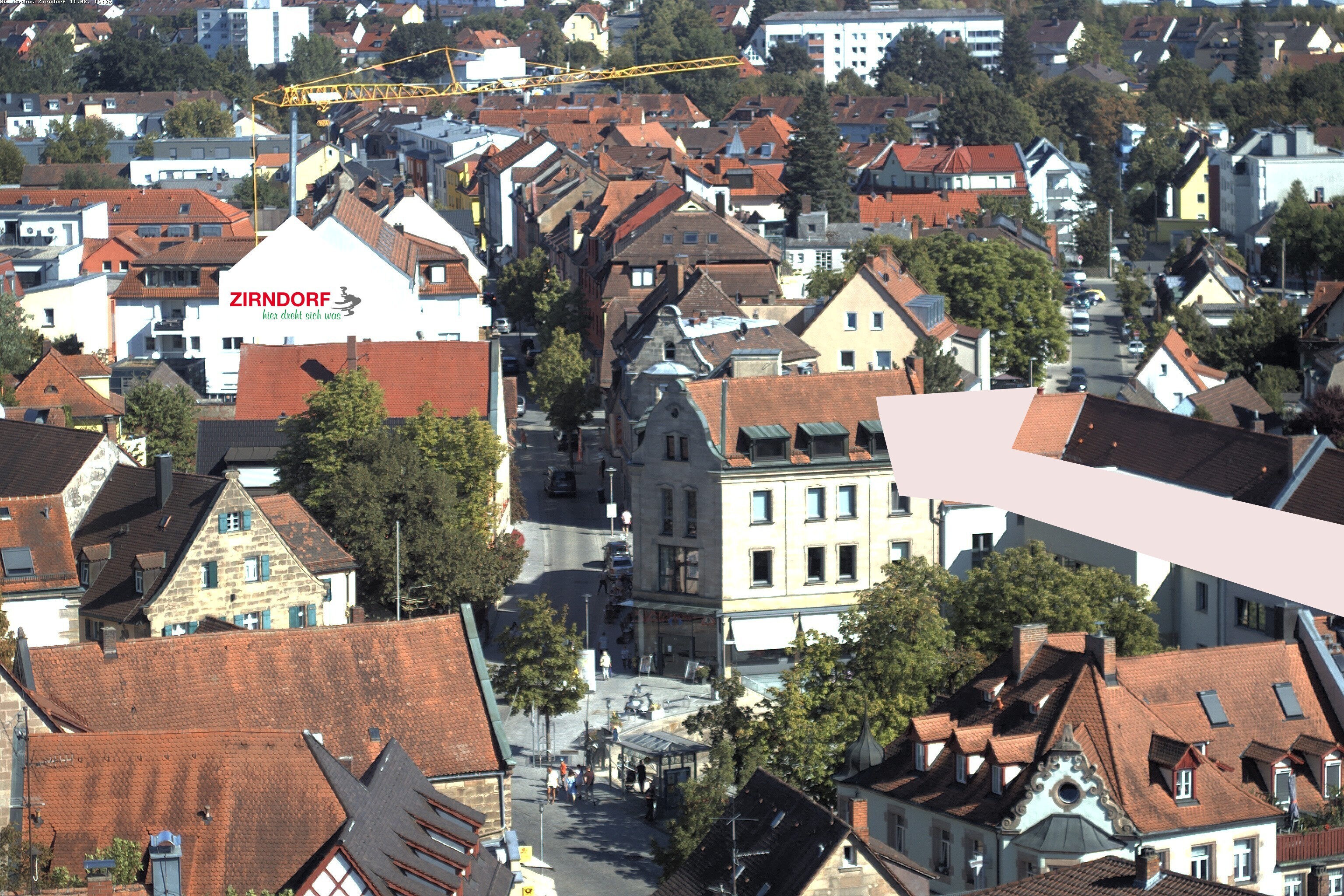 Archiv Foto Webcam Kirchturm Zirndorf