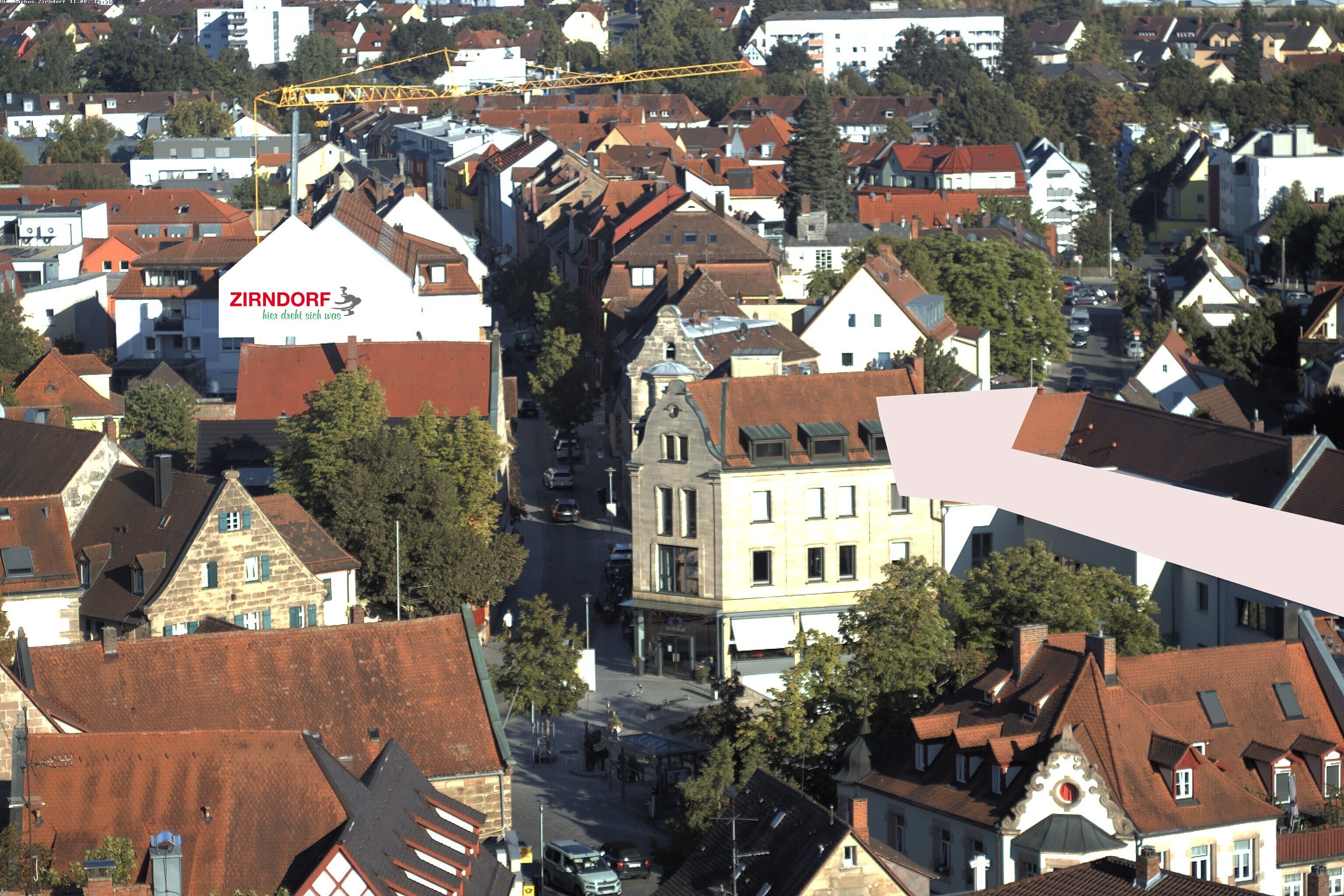 Archiv Foto Webcam Kirchturm Zirndorf