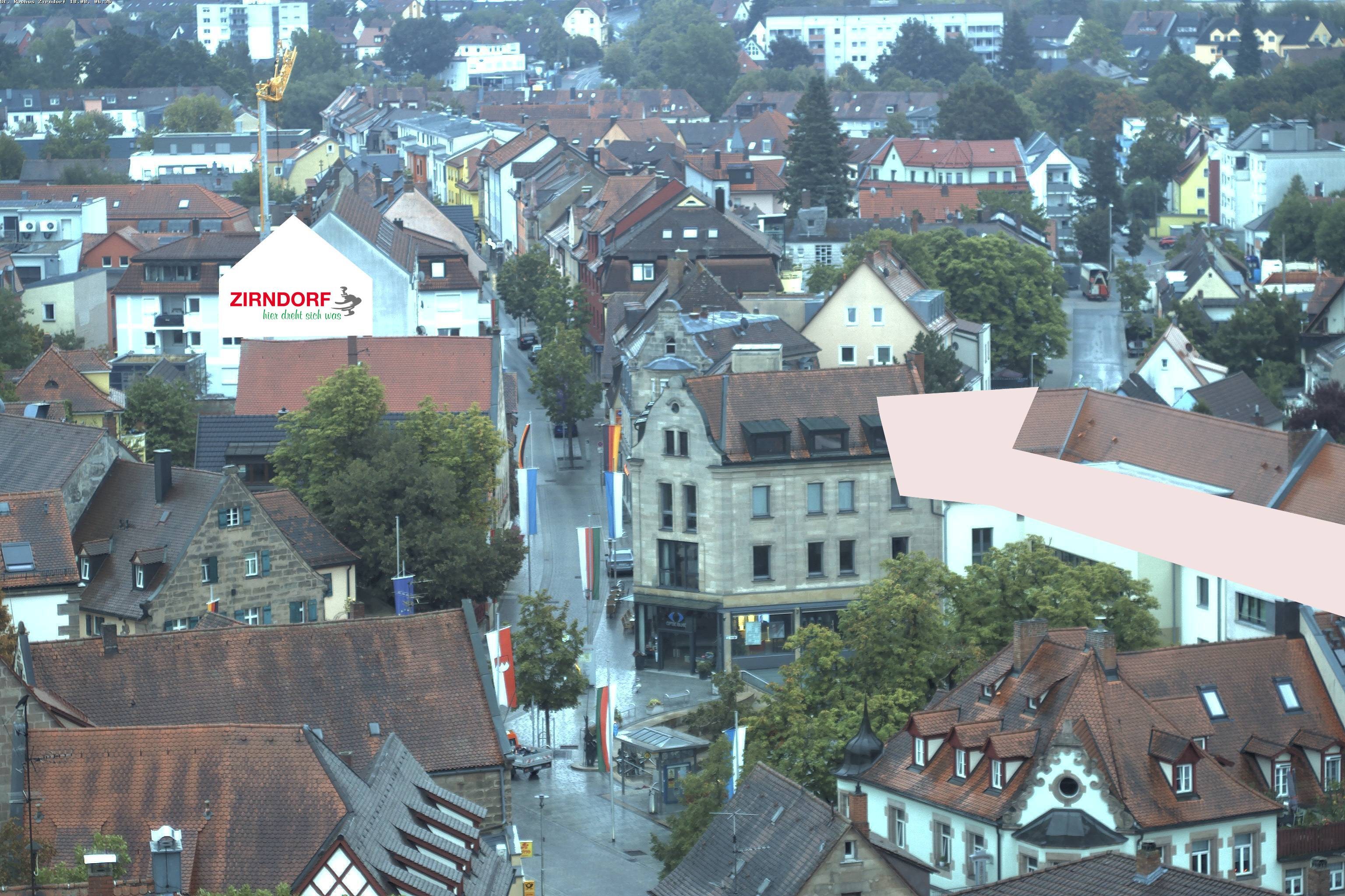 Archiv Foto Webcam Kirchturm Zirndorf