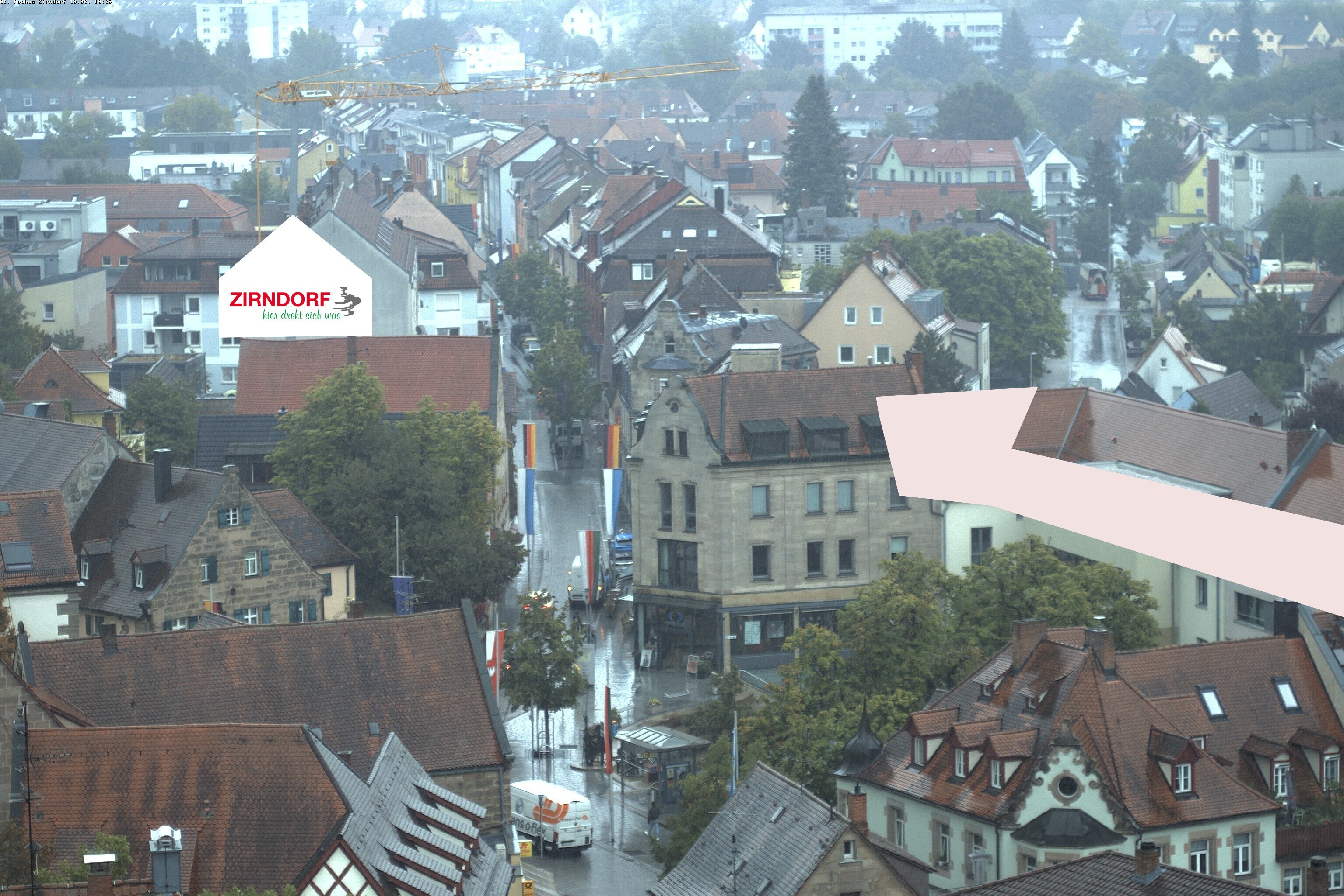 Archiv Foto Webcam Kirchturm Zirndorf