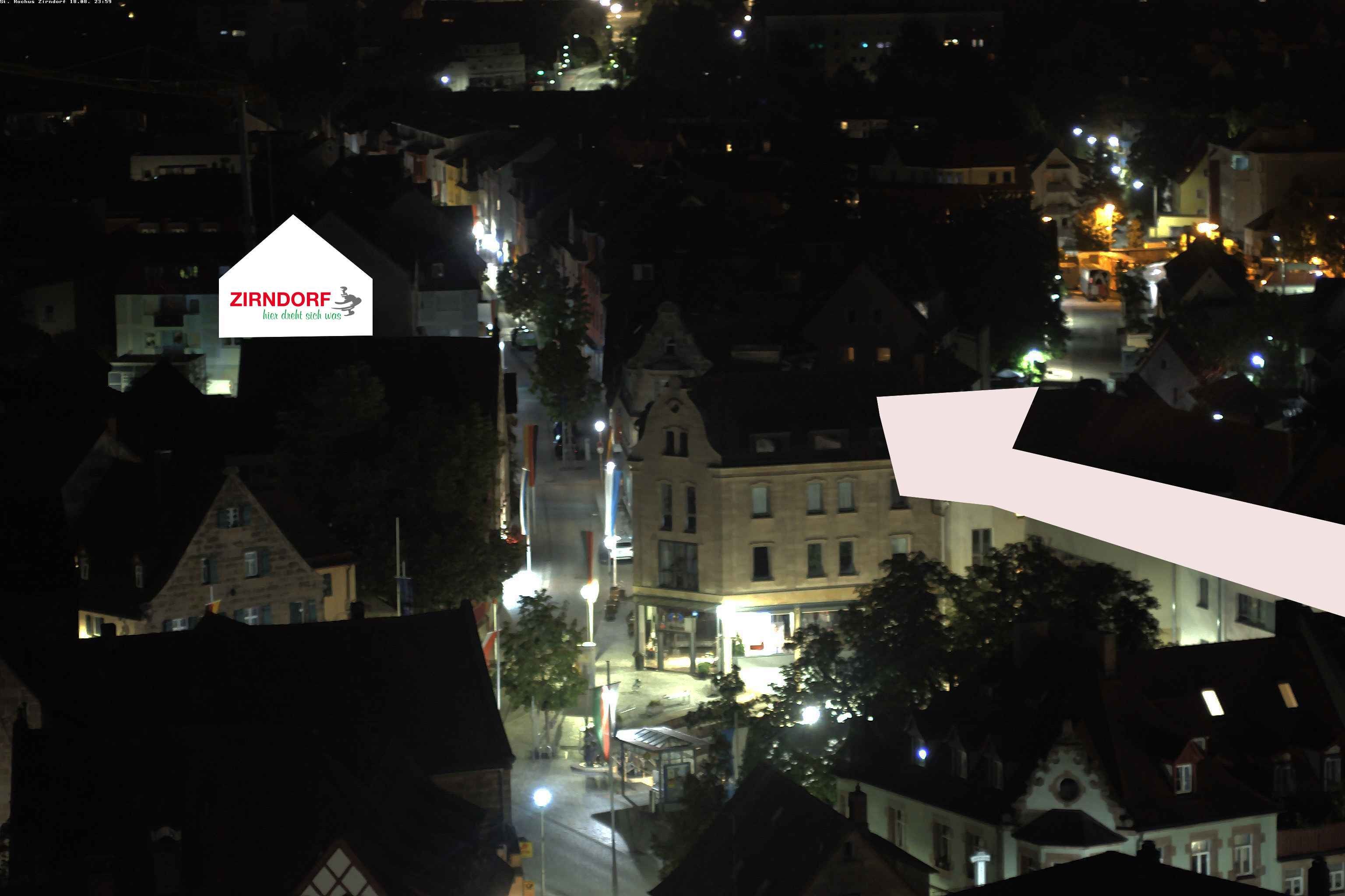 Archiv Foto Webcam Kirchturm Zirndorf