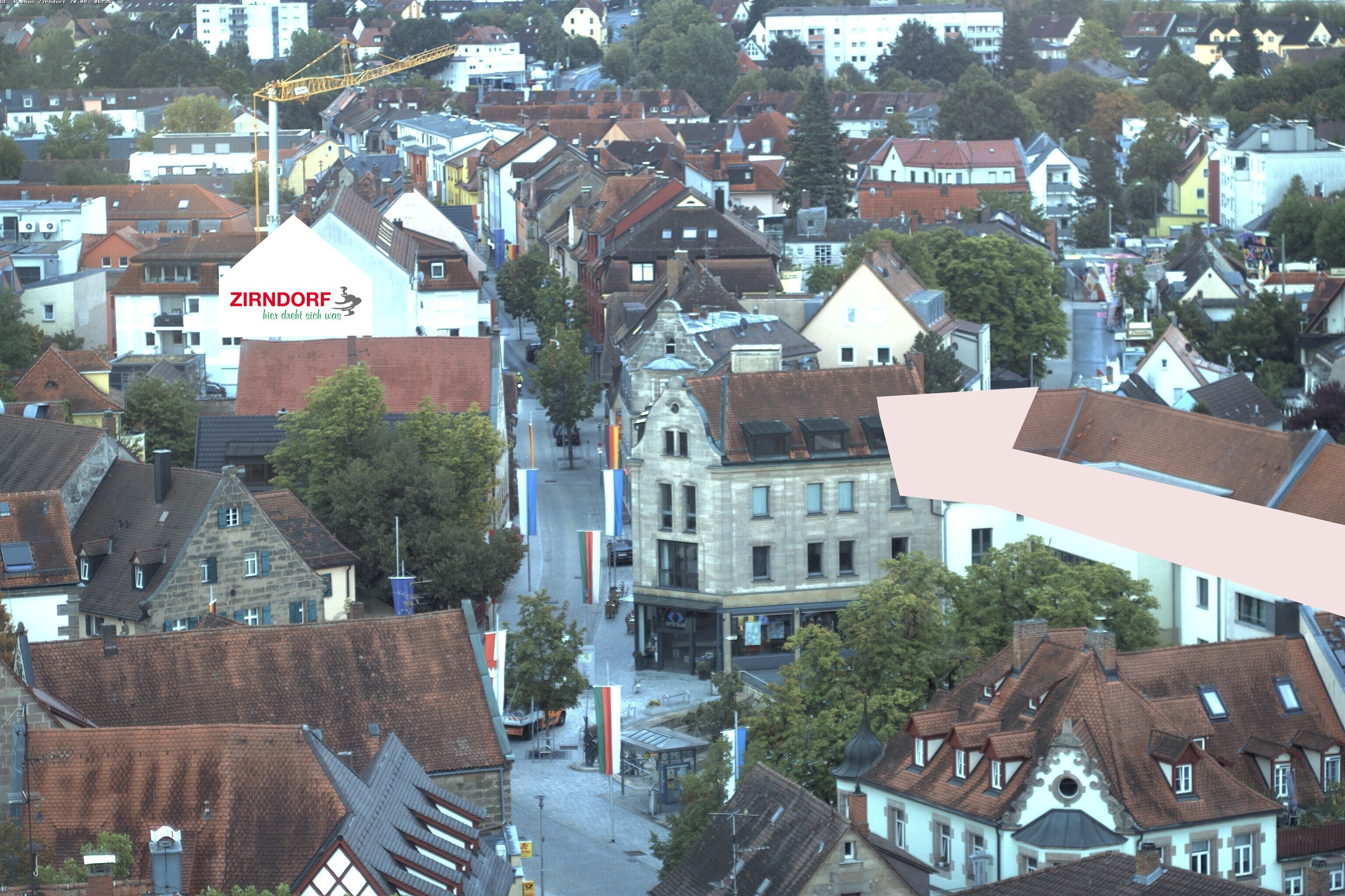 Archiv Foto Webcam Kirchturm Zirndorf