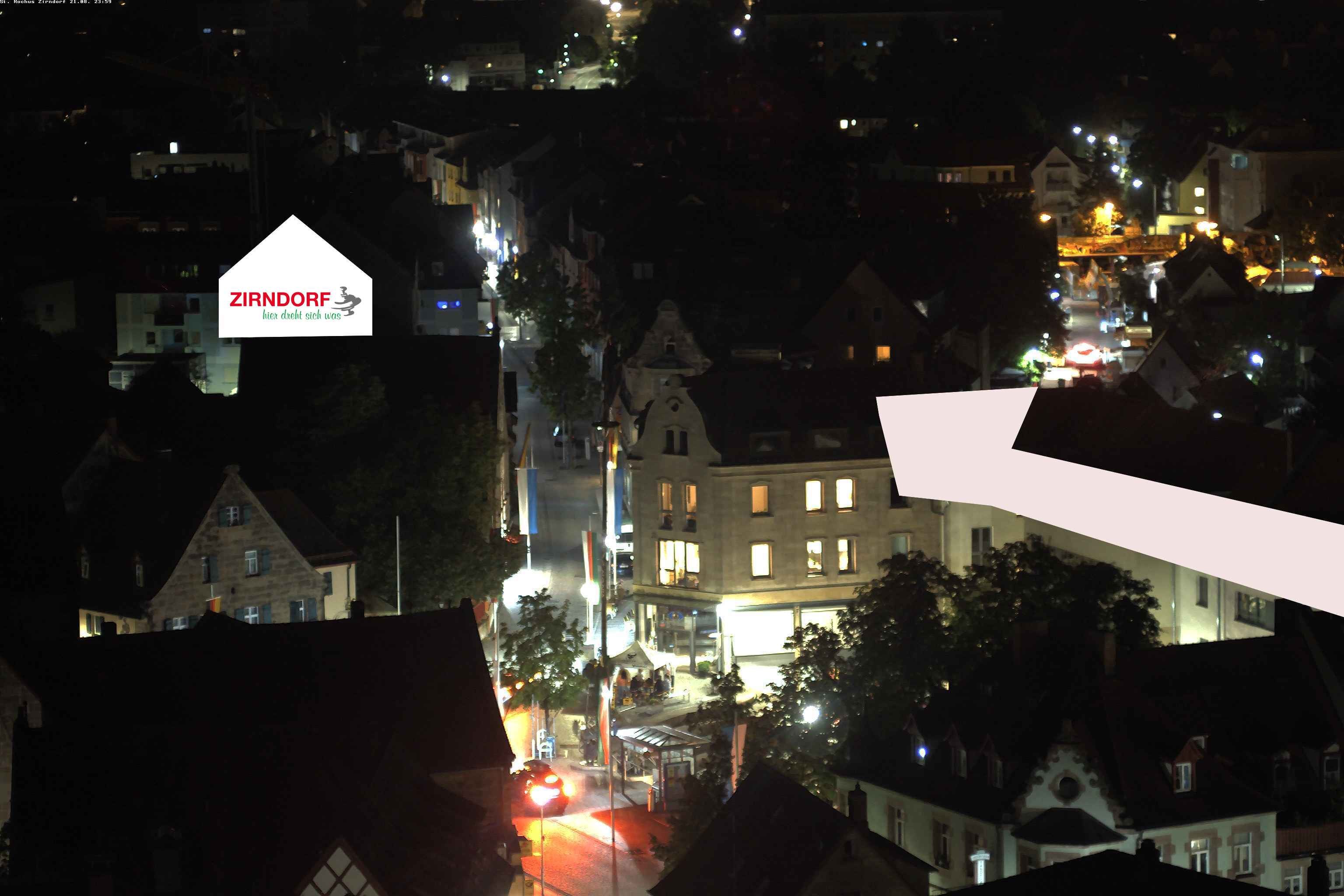 Archiv Foto Webcam Kirchturm Zirndorf