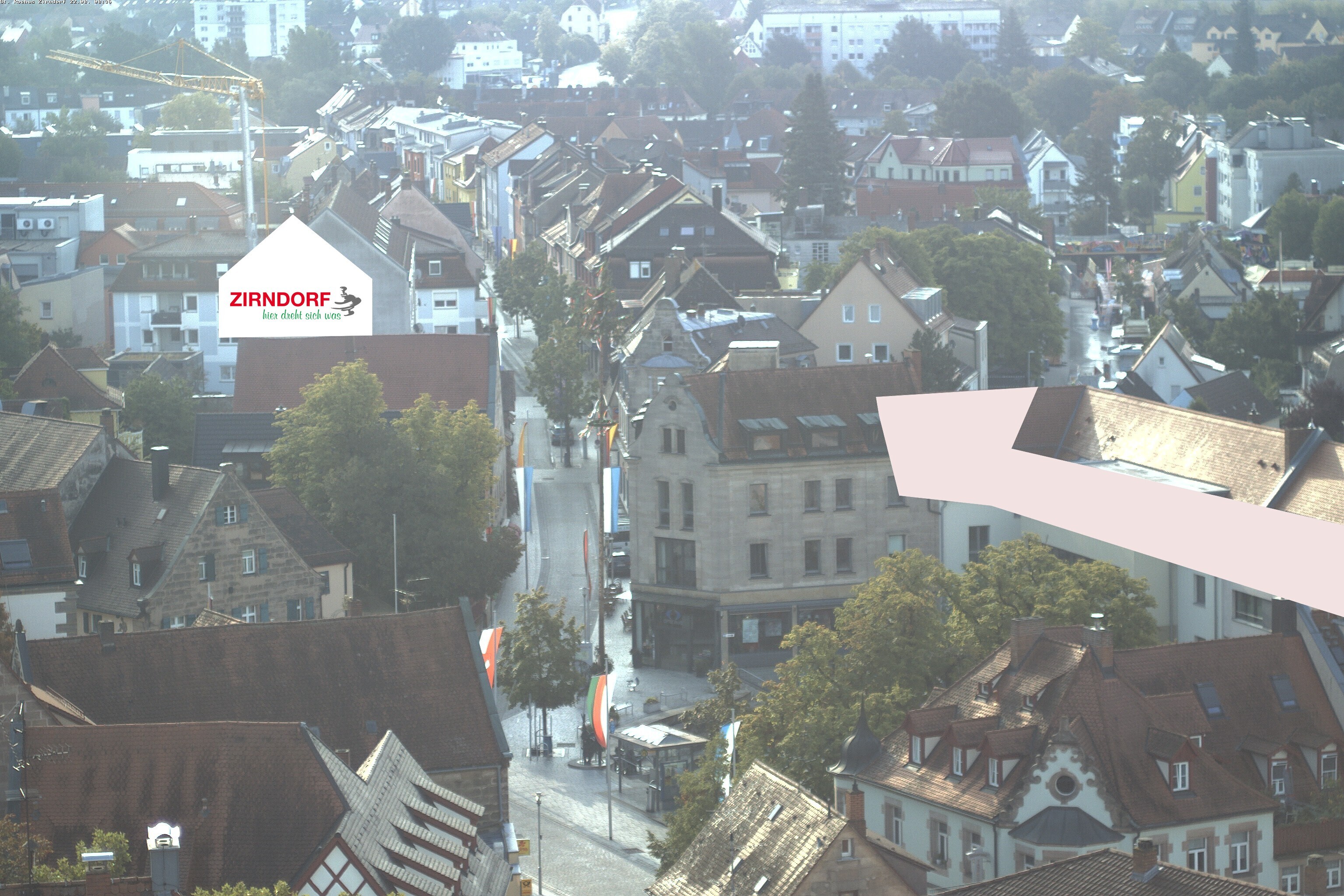 Archiv Foto Webcam Kirchturm Zirndorf
