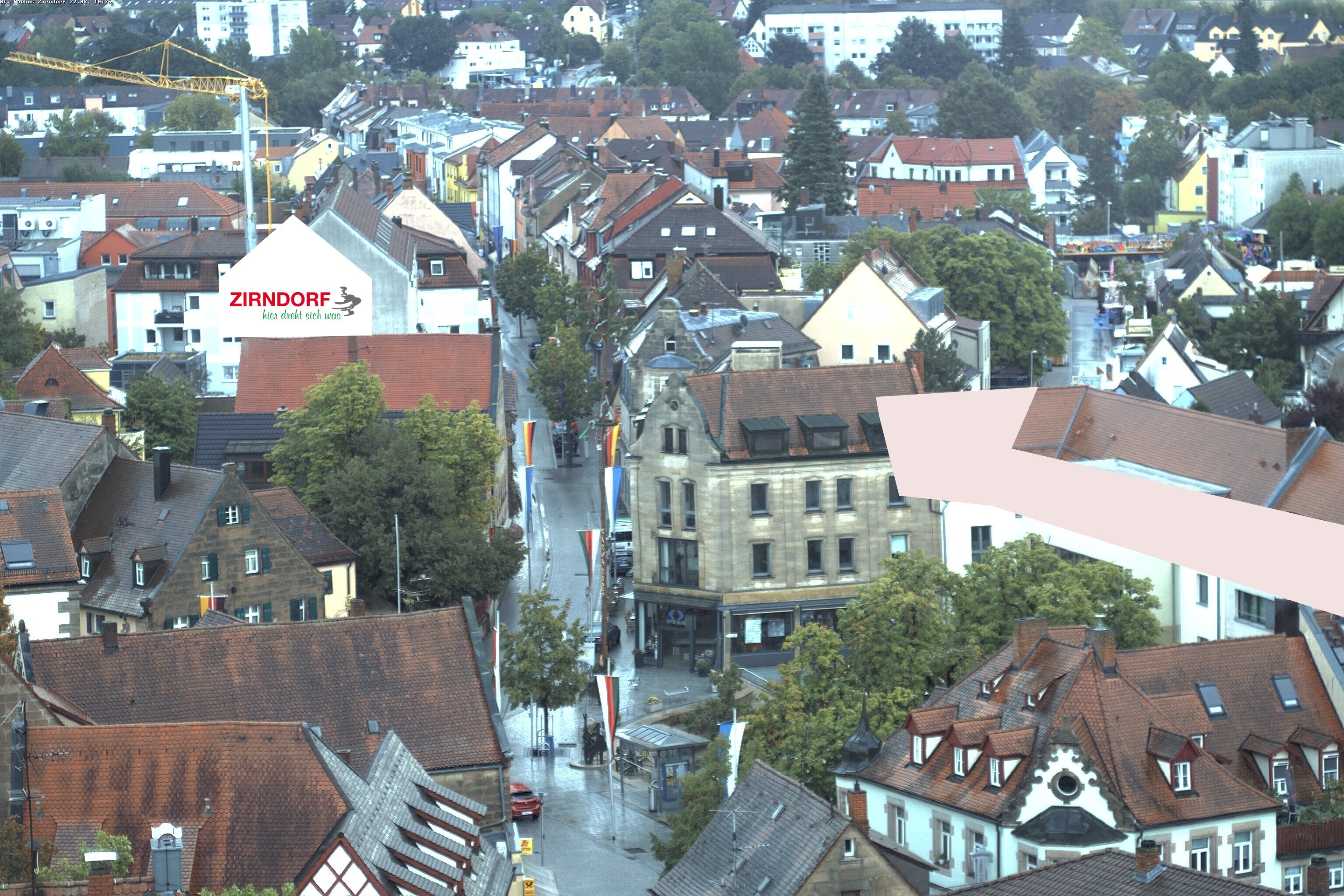 Archiv Foto Webcam Kirchturm Zirndorf