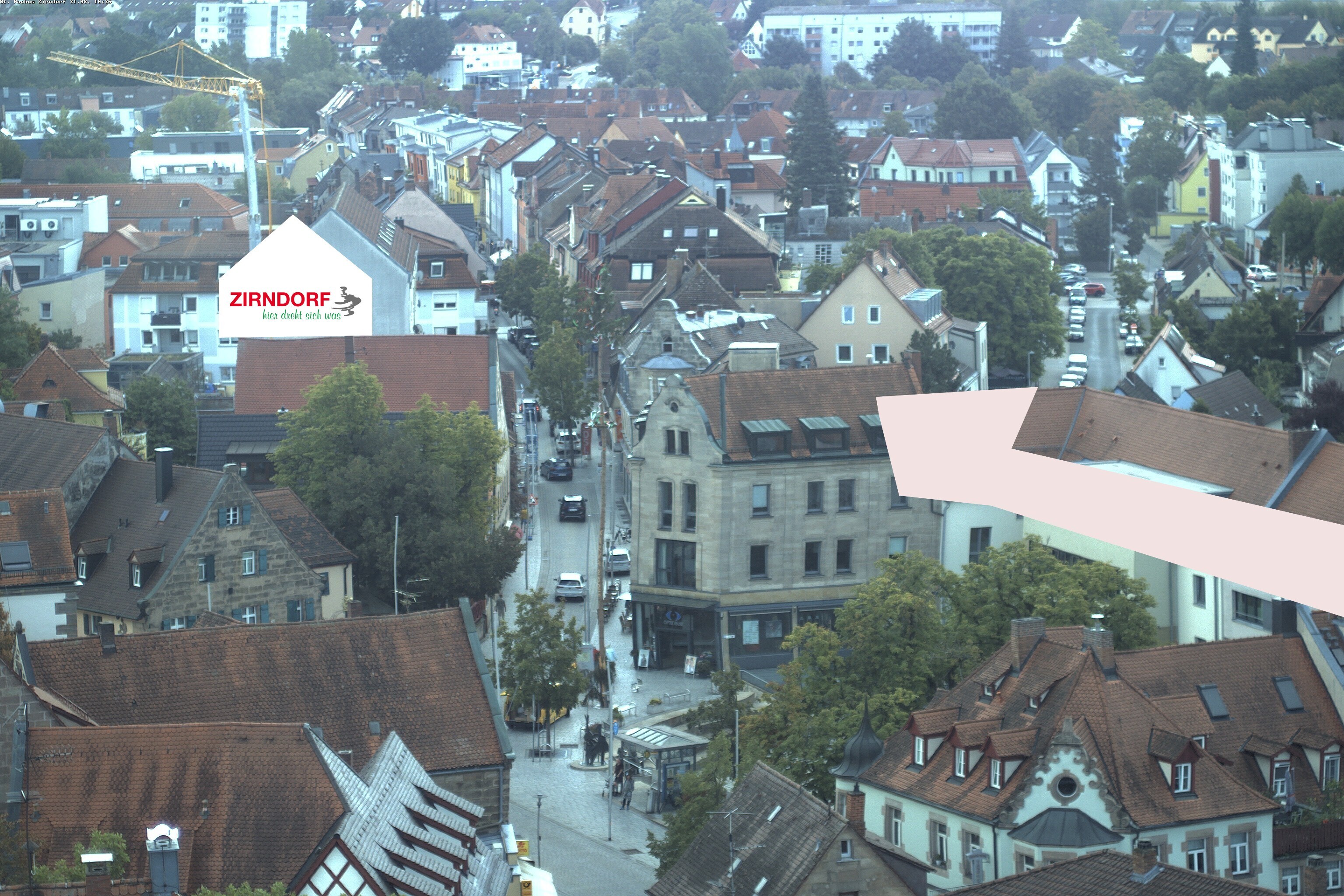 Archiv Foto Webcam Kirchturm Zirndorf