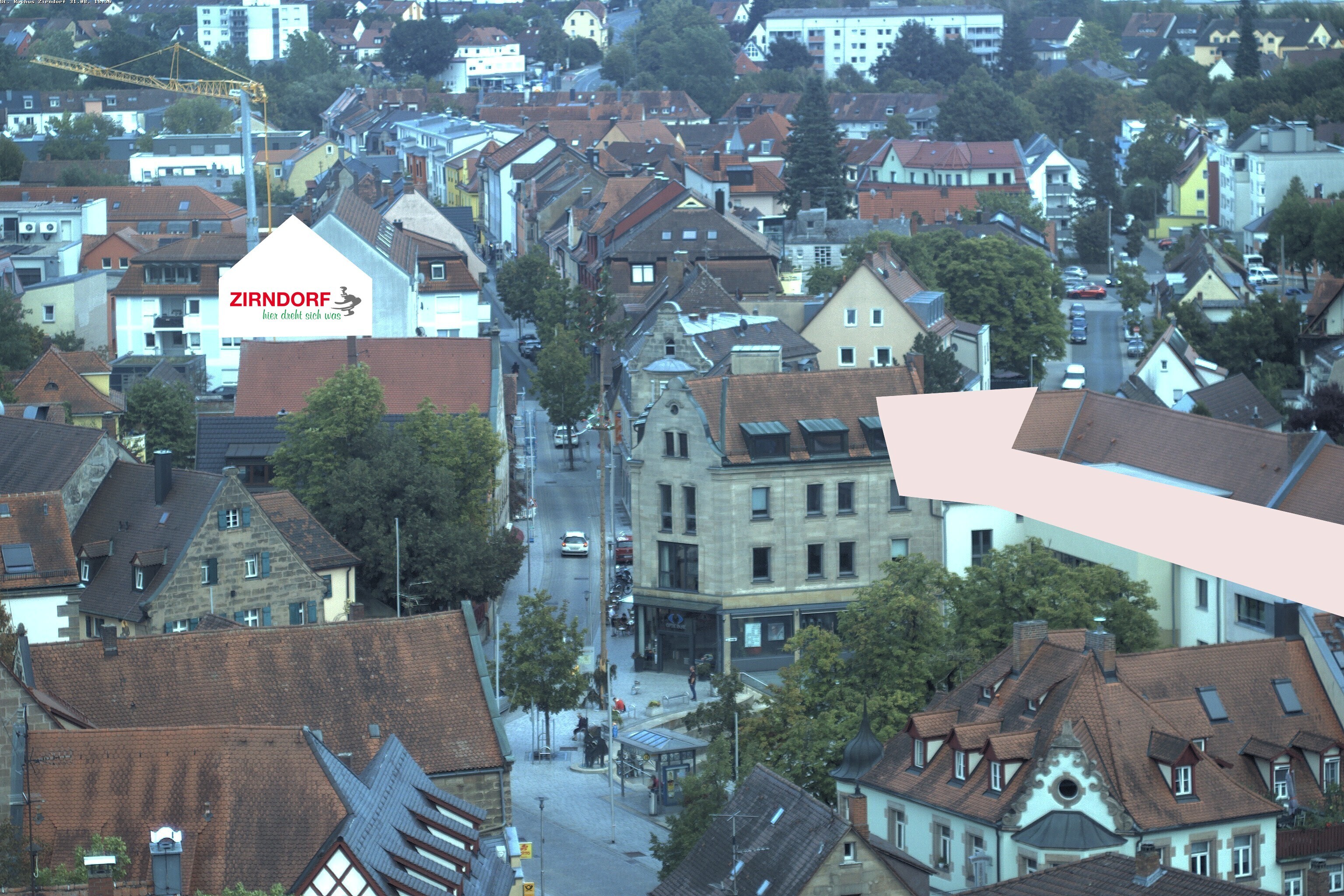 Archiv Foto Webcam Kirchturm Zirndorf