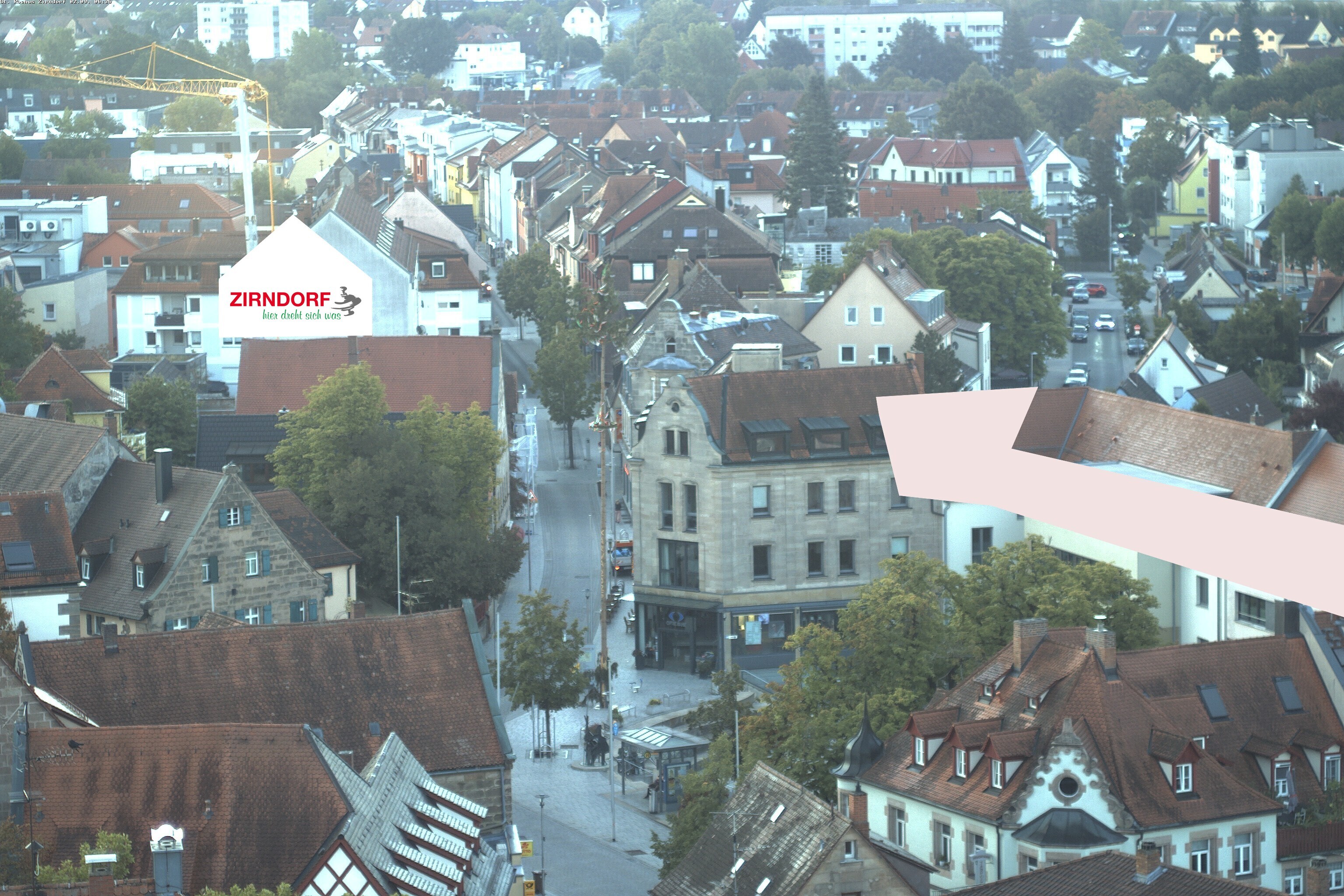 Archiv Foto Webcam Kirchturm Zirndorf