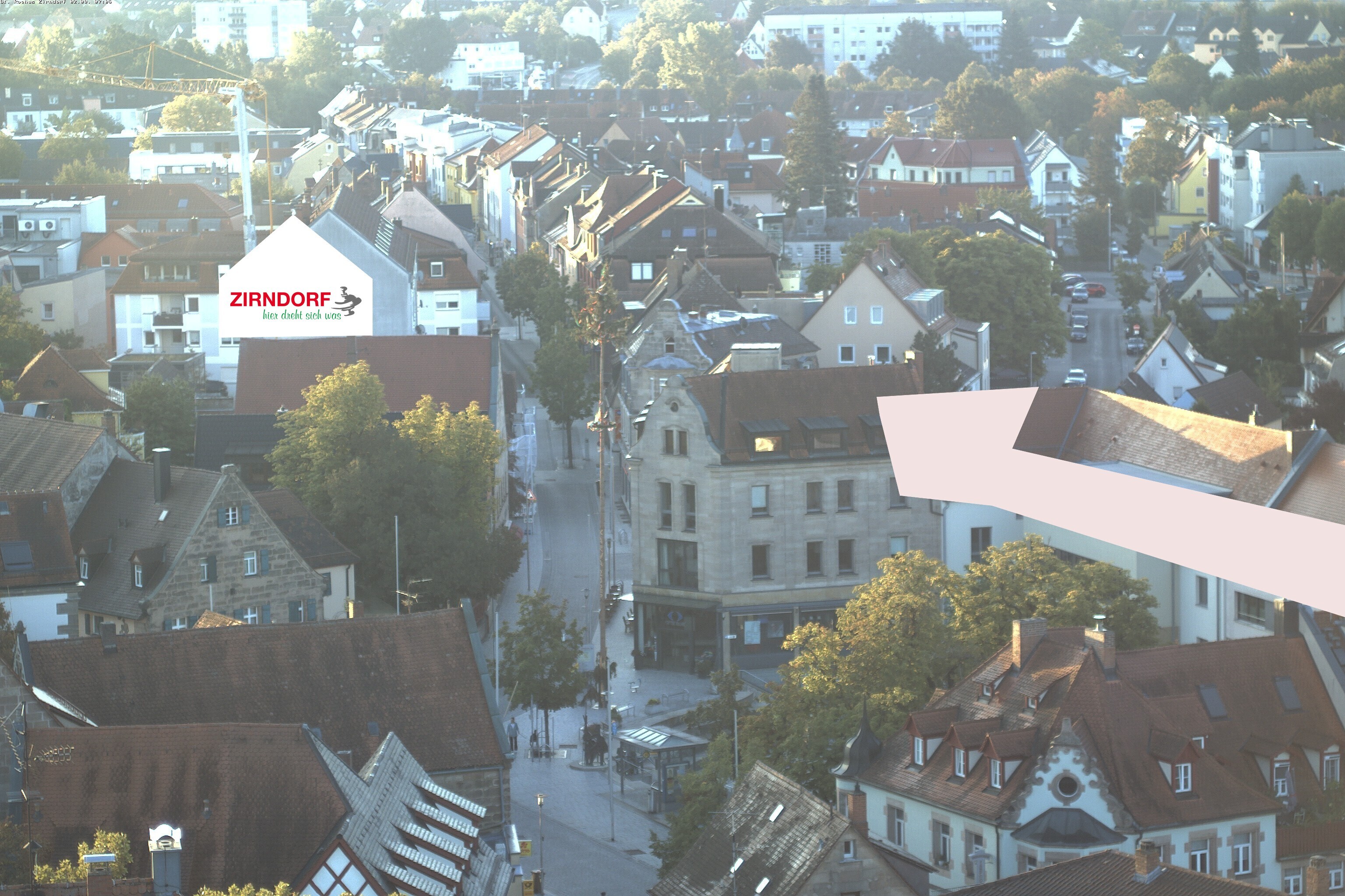 Archiv Foto Webcam Kirchturm Zirndorf