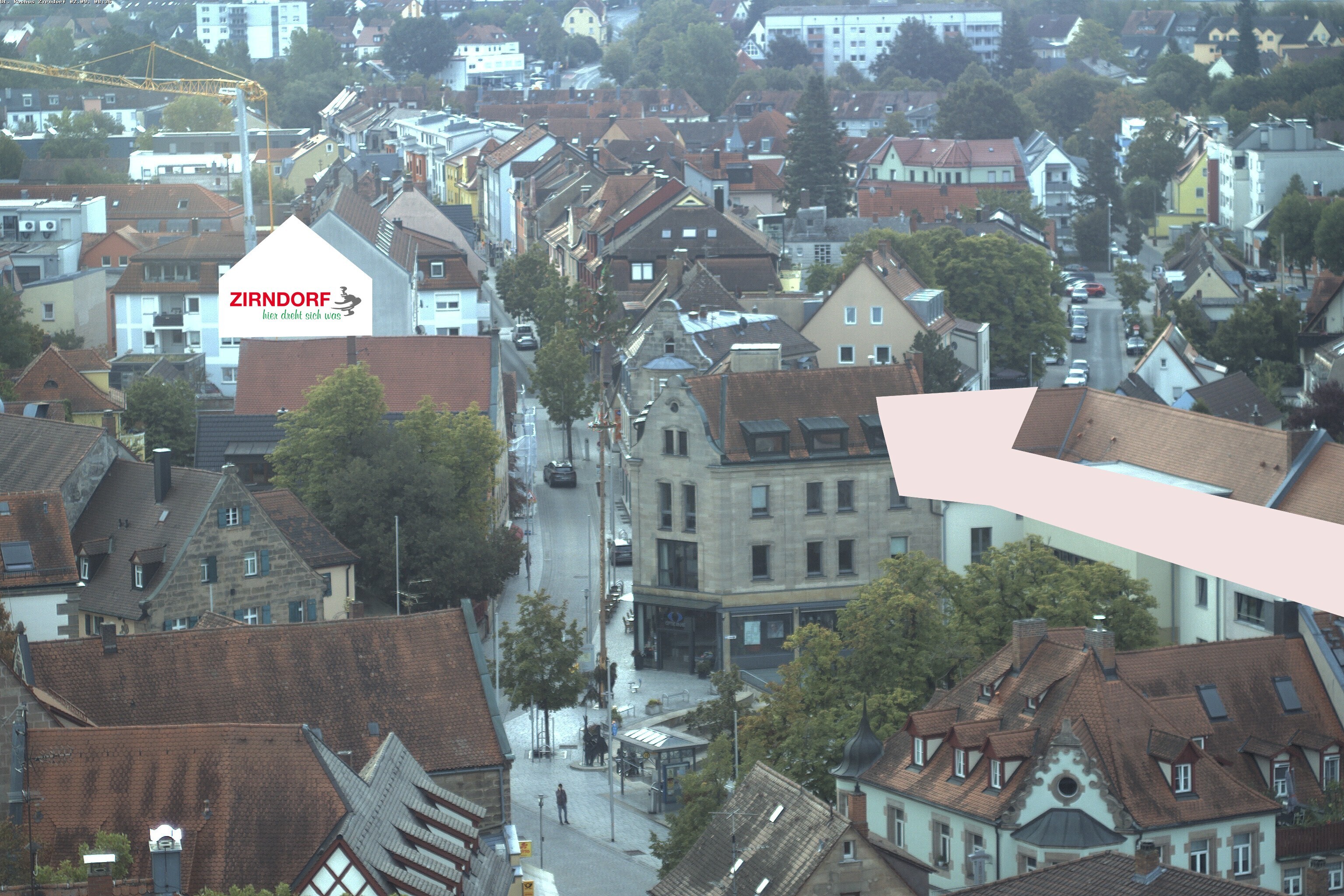 Archiv Foto Webcam Kirchturm Zirndorf