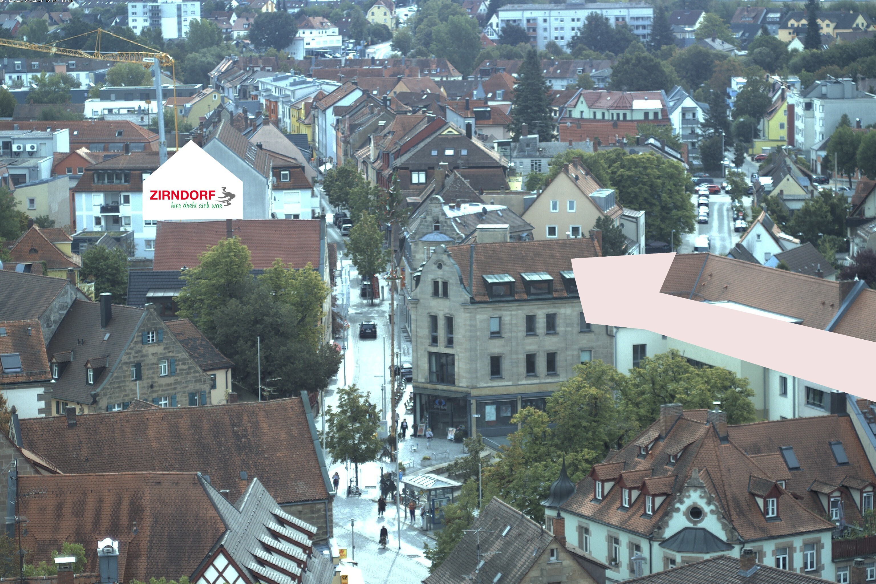 Archiv Foto Webcam Kirchturm Zirndorf