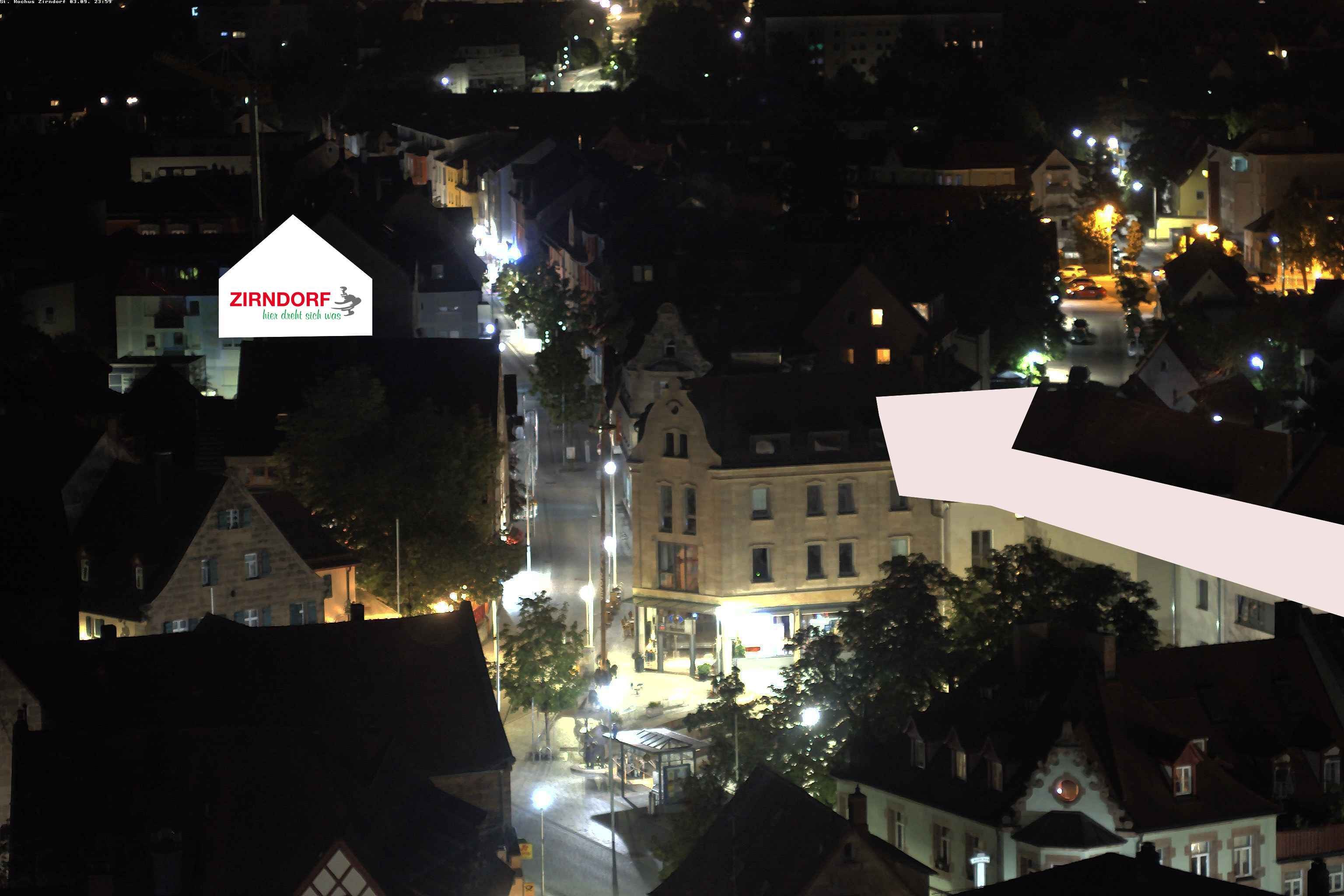 Archiv Foto Webcam Kirchturm Zirndorf