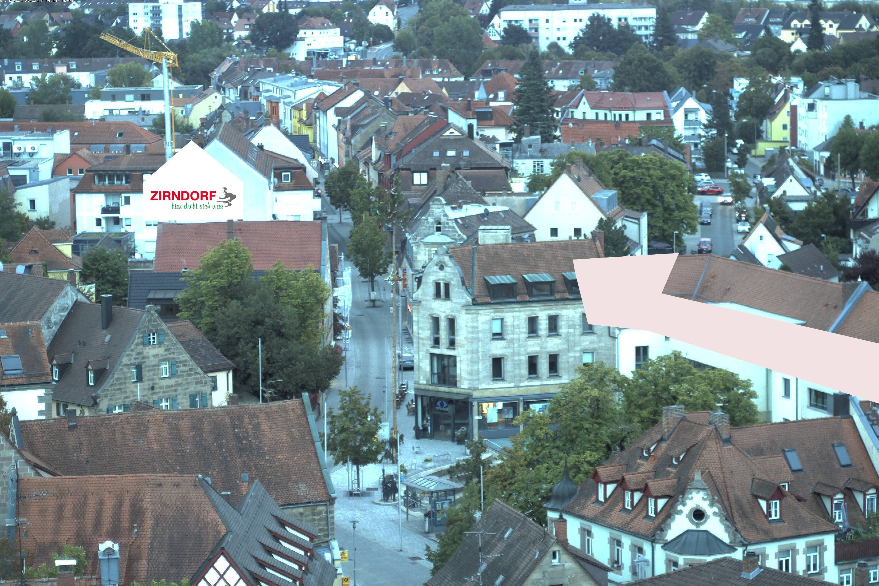 Archiv Foto Webcam Kirchturm Zirndorf