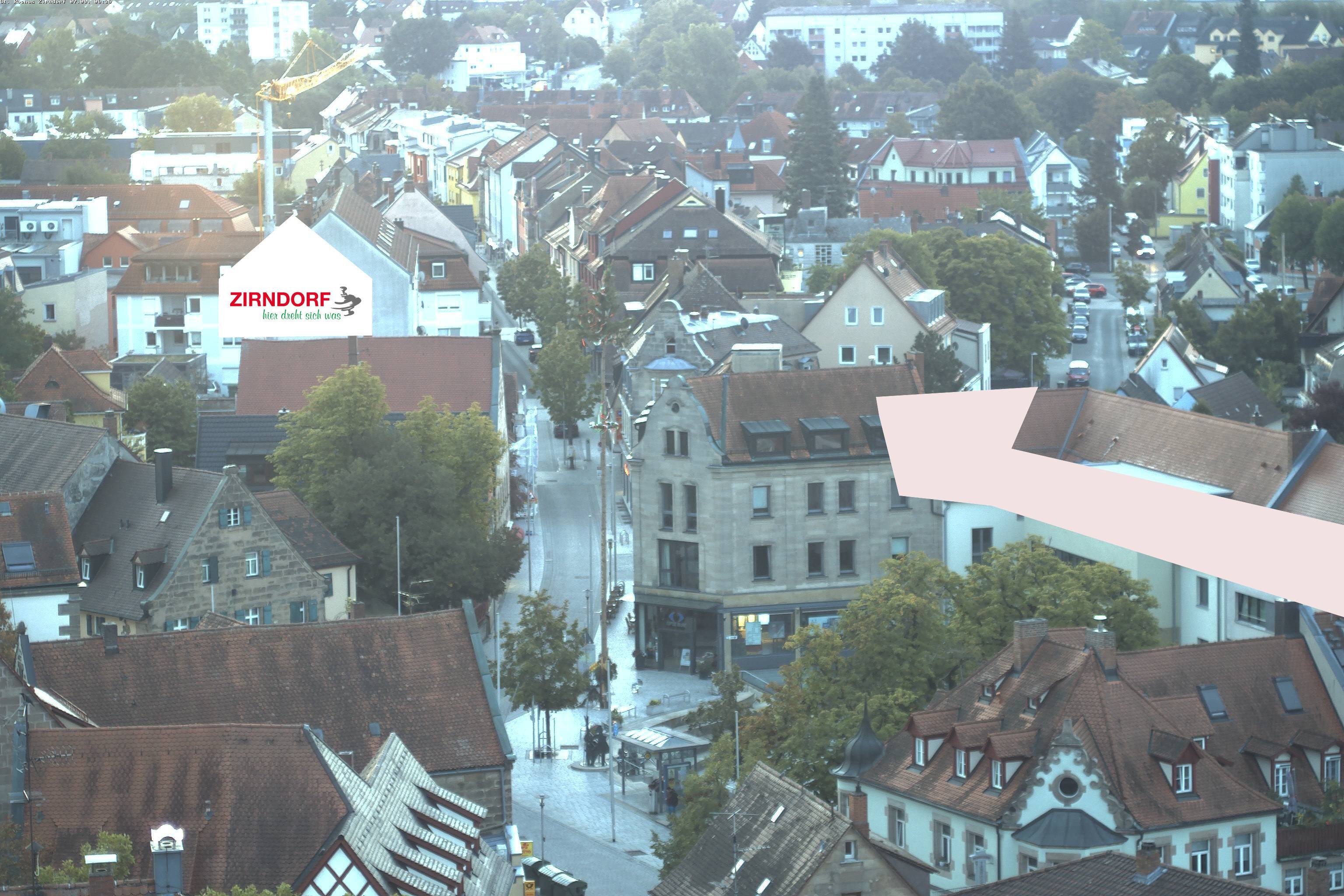 Archiv Foto Webcam Kirchturm Zirndorf