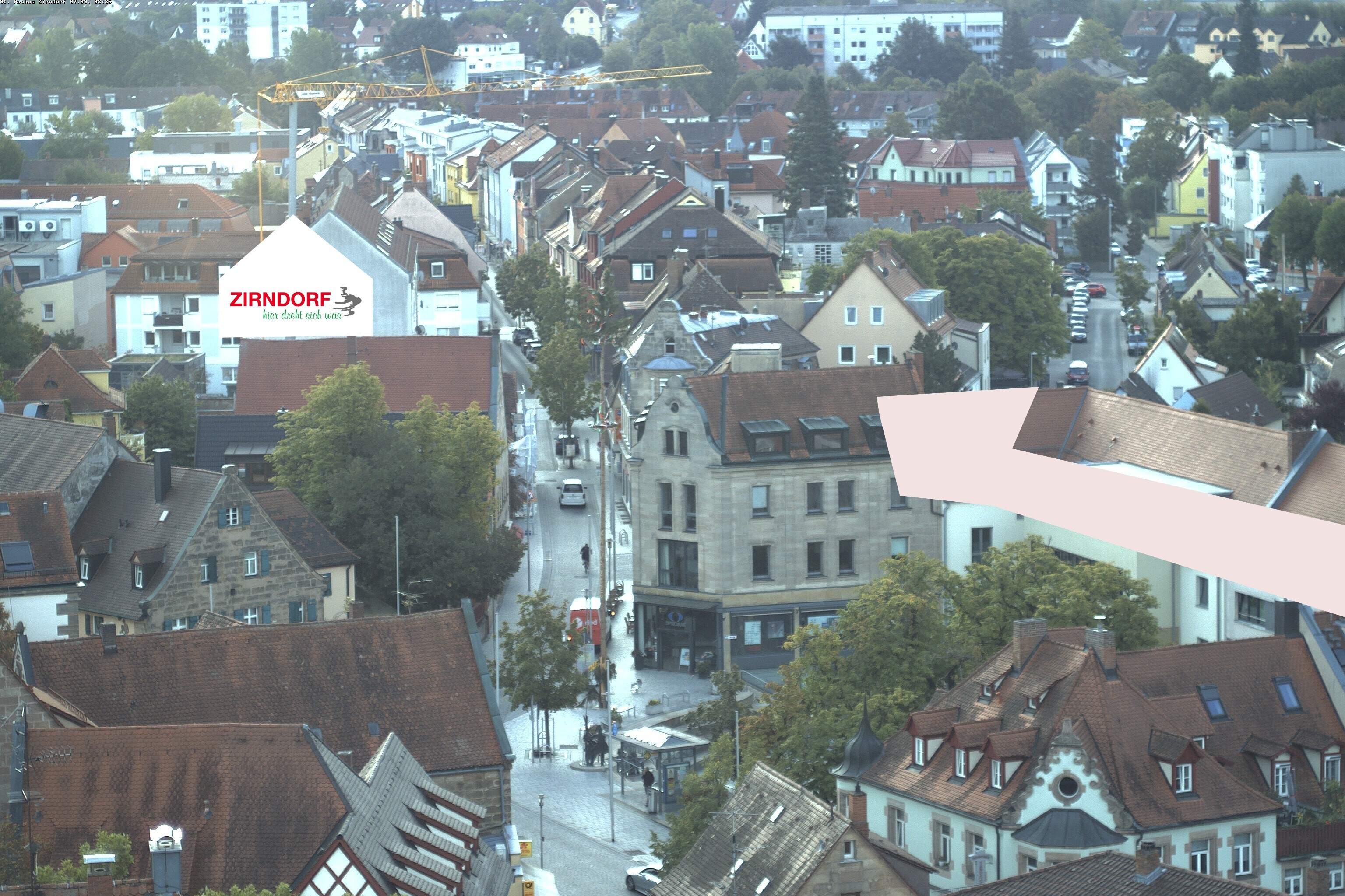 Archiv Foto Webcam Kirchturm Zirndorf