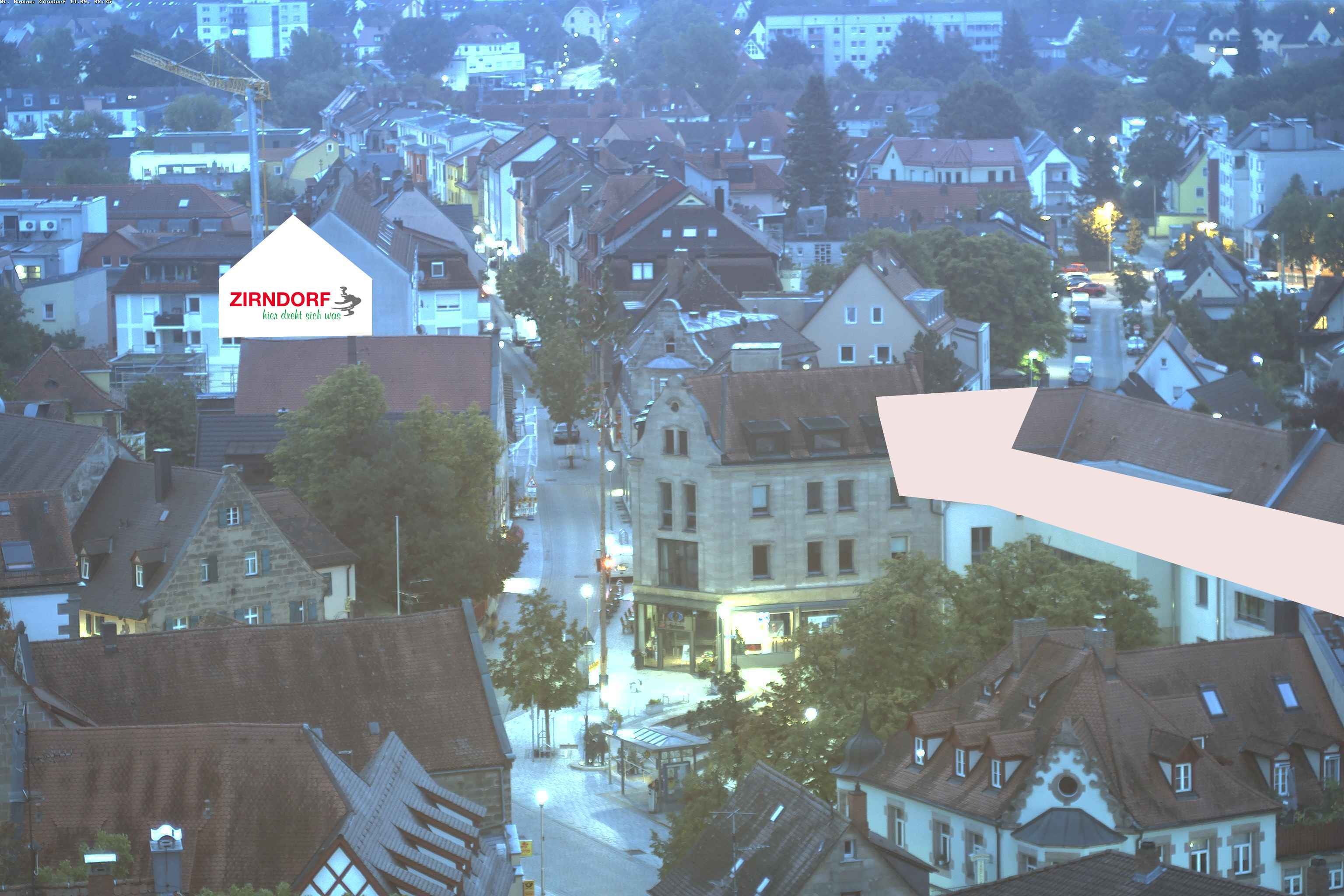 Archiv Foto Webcam Kirchturm Zirndorf