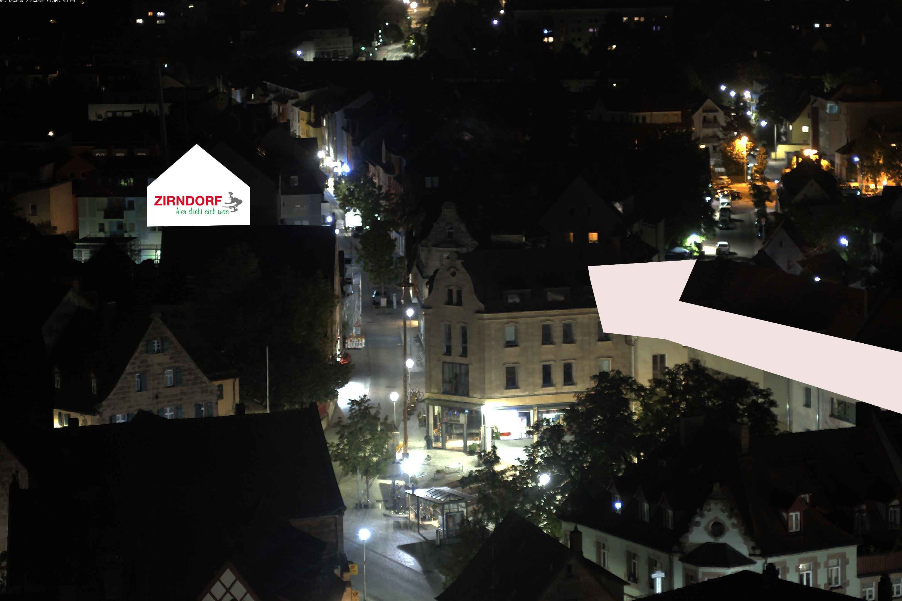 Archiv Foto Webcam Kirchturm Zirndorf