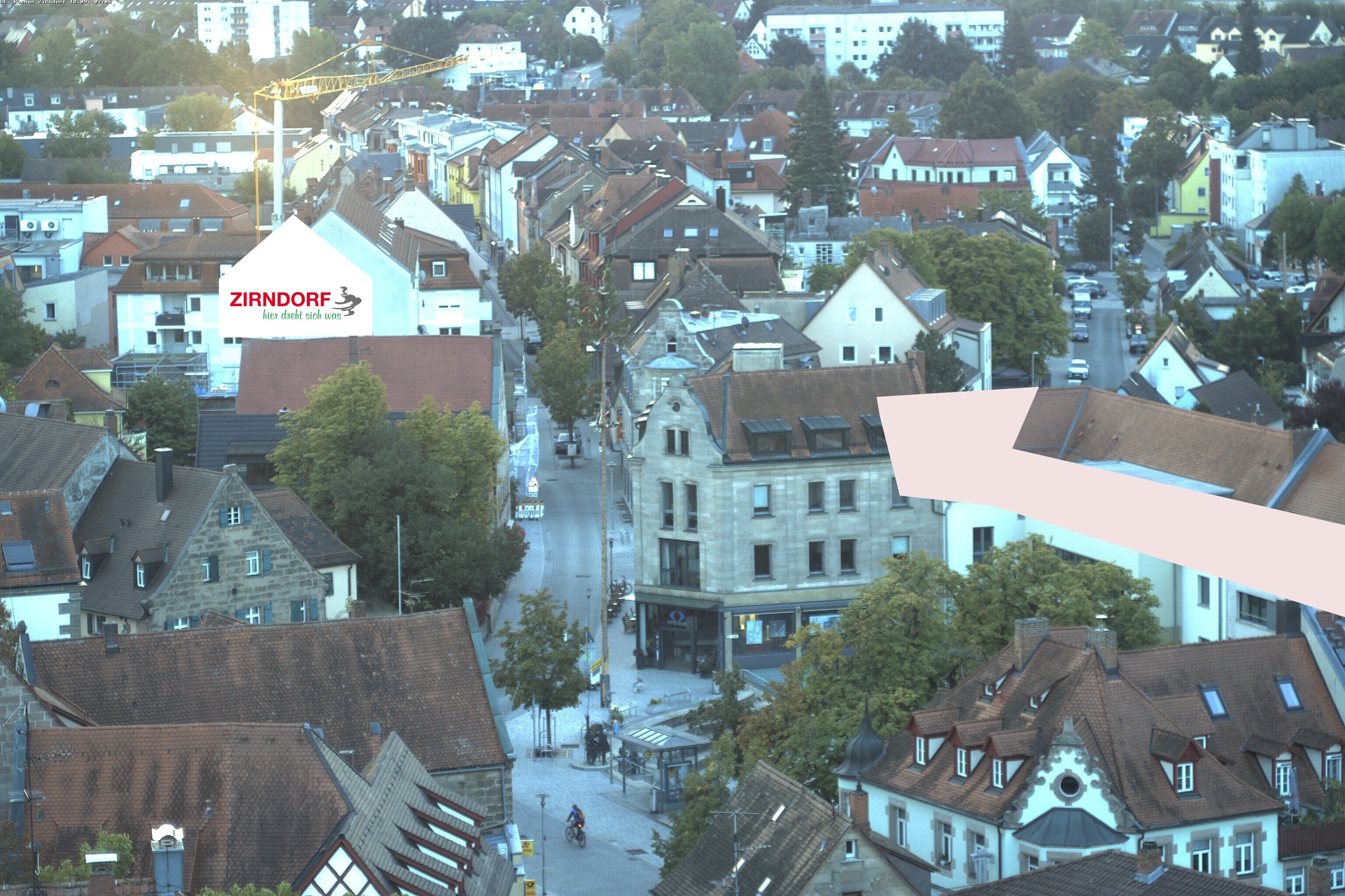 Archiv Foto Webcam Kirchturm Zirndorf