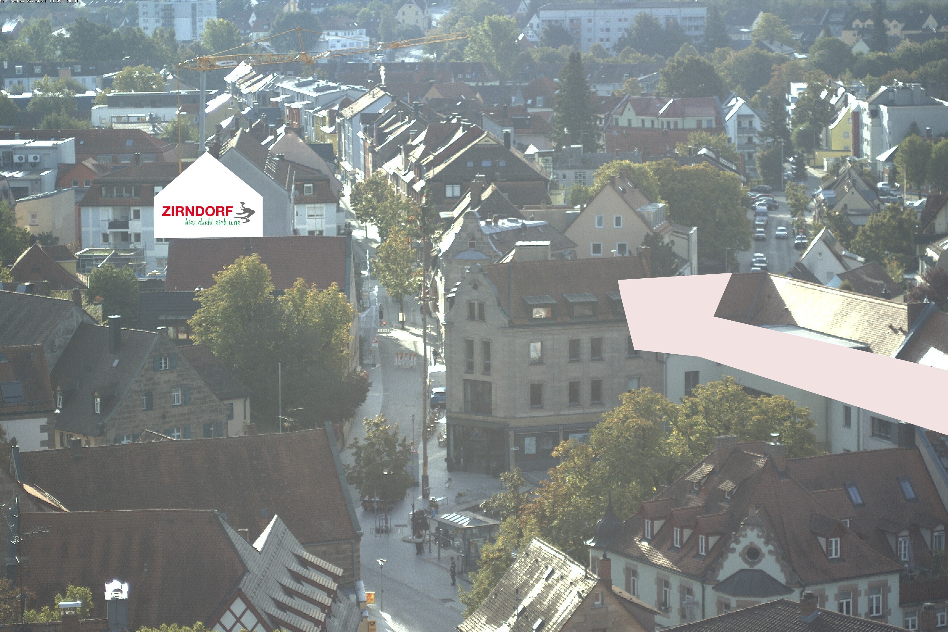 Archiv Foto Webcam Kirchturm Zirndorf