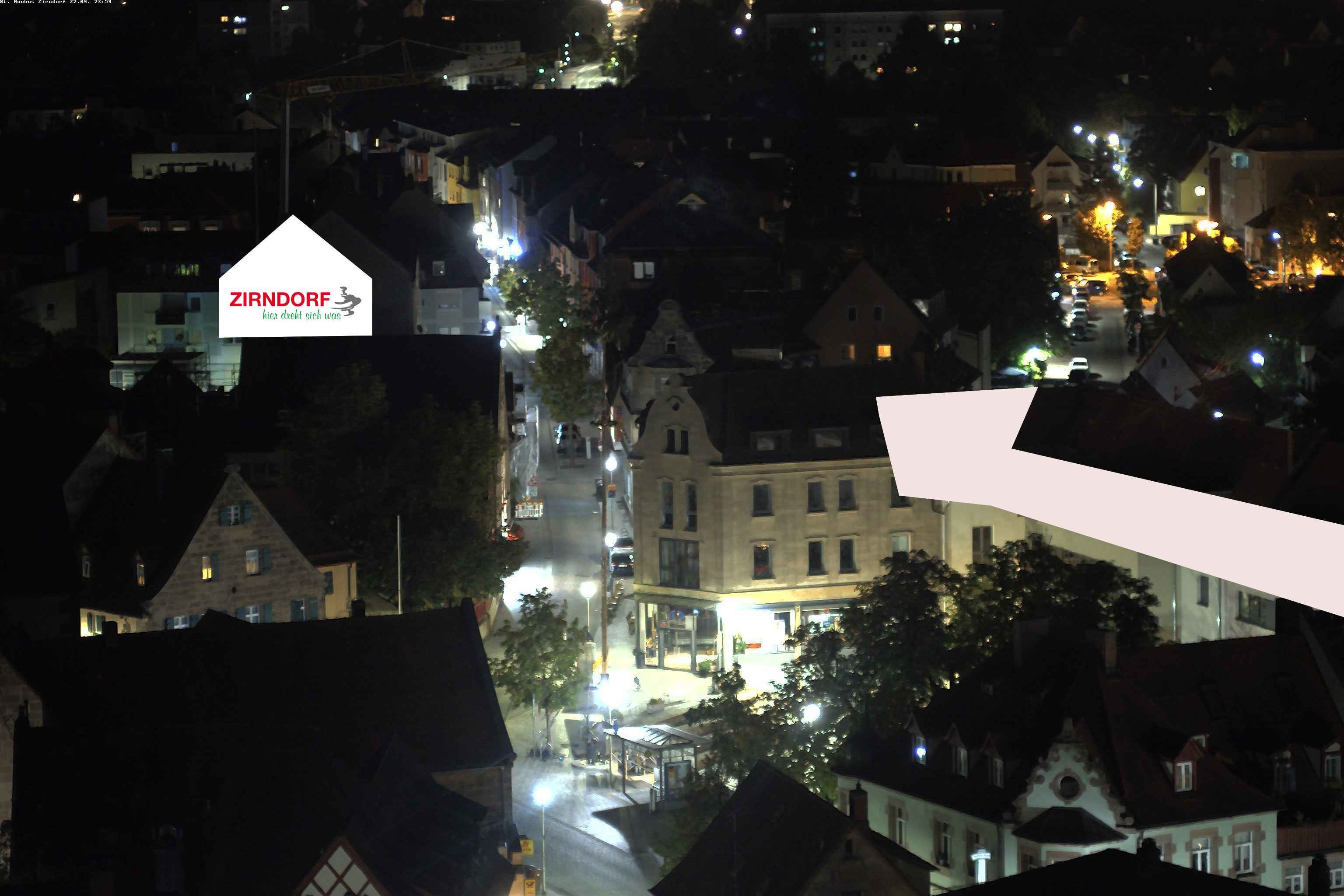 Archiv Foto Webcam Kirchturm Zirndorf