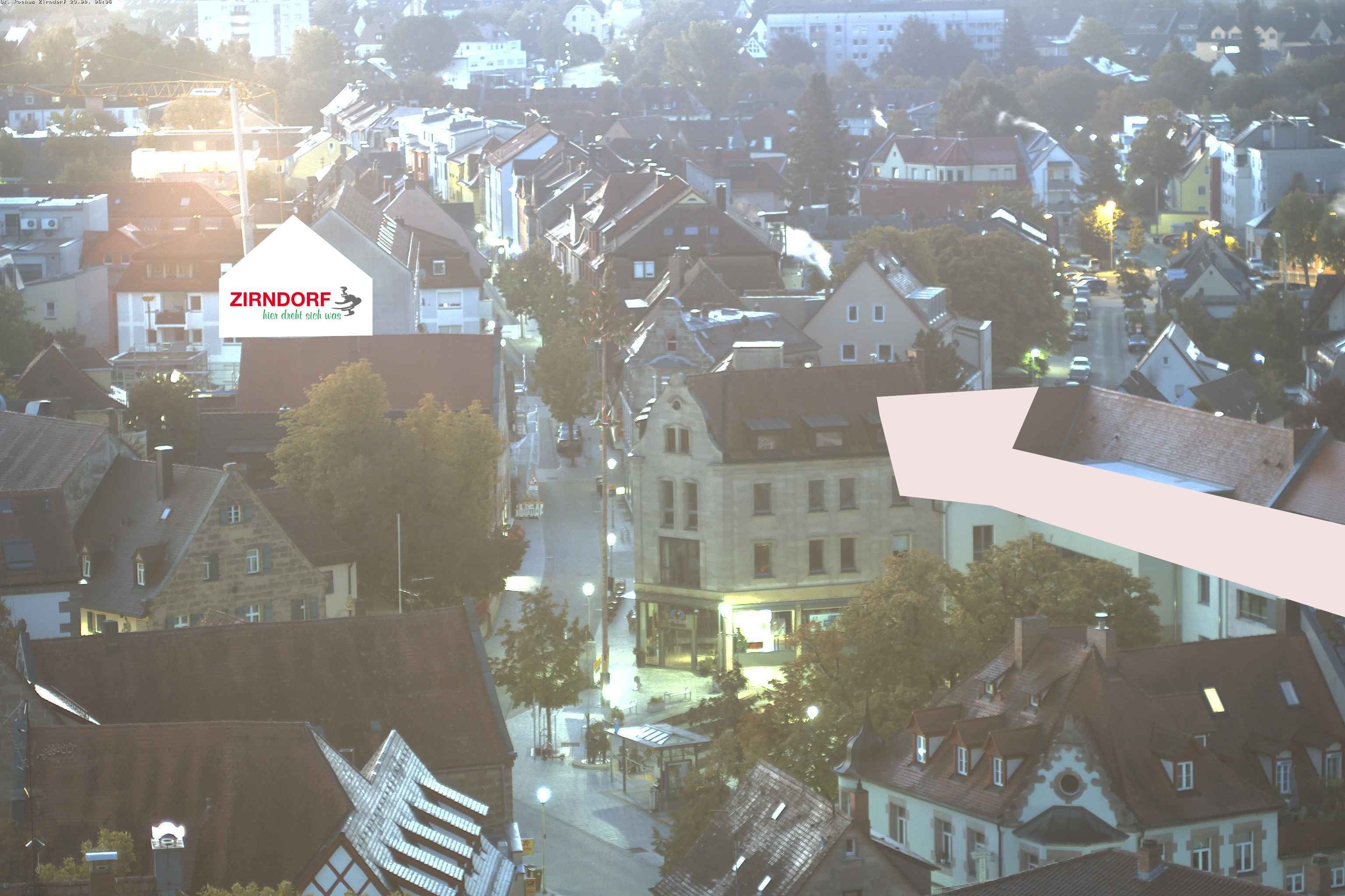Archiv Foto Webcam Kirchturm Zirndorf