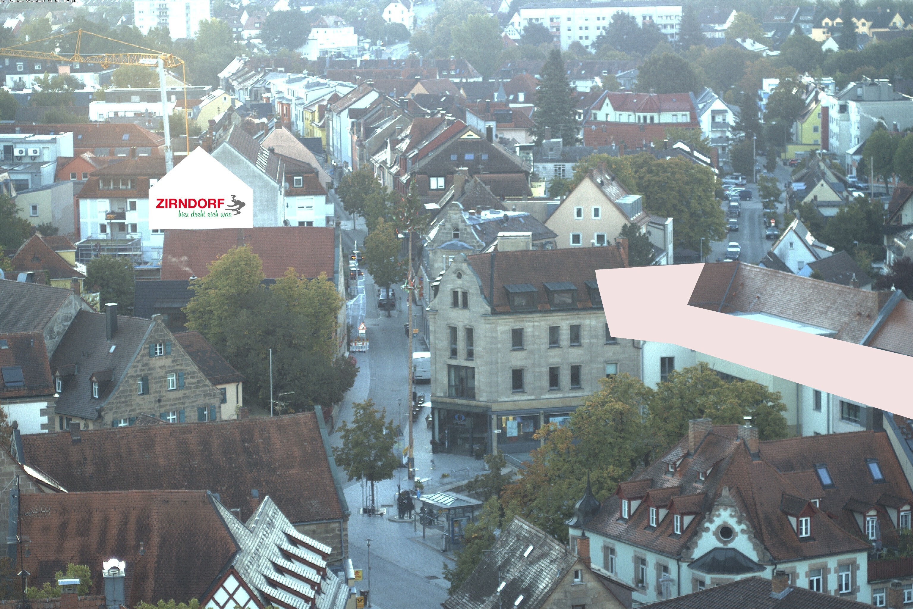 Archiv Foto Webcam Kirchturm Zirndorf
