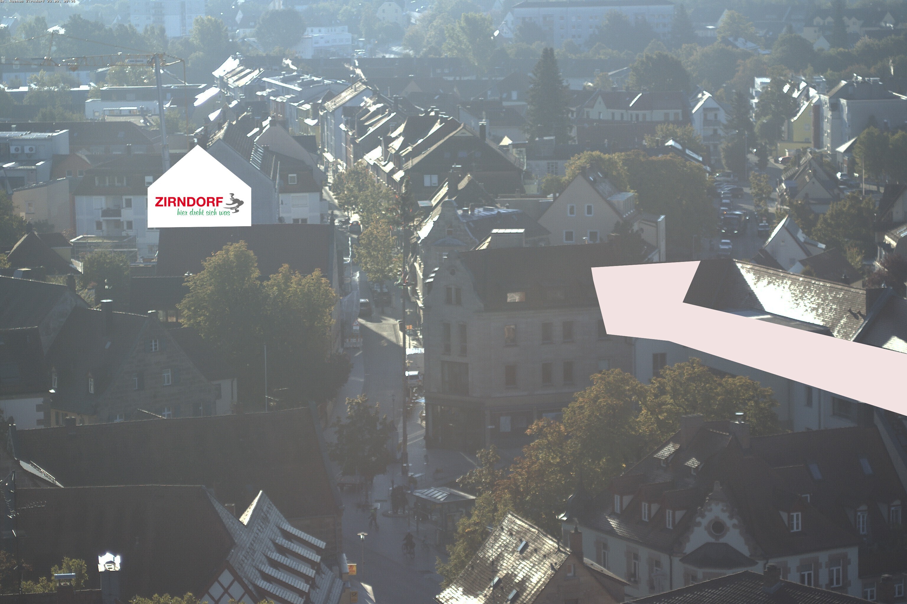 Archiv Foto Webcam Kirchturm Zirndorf